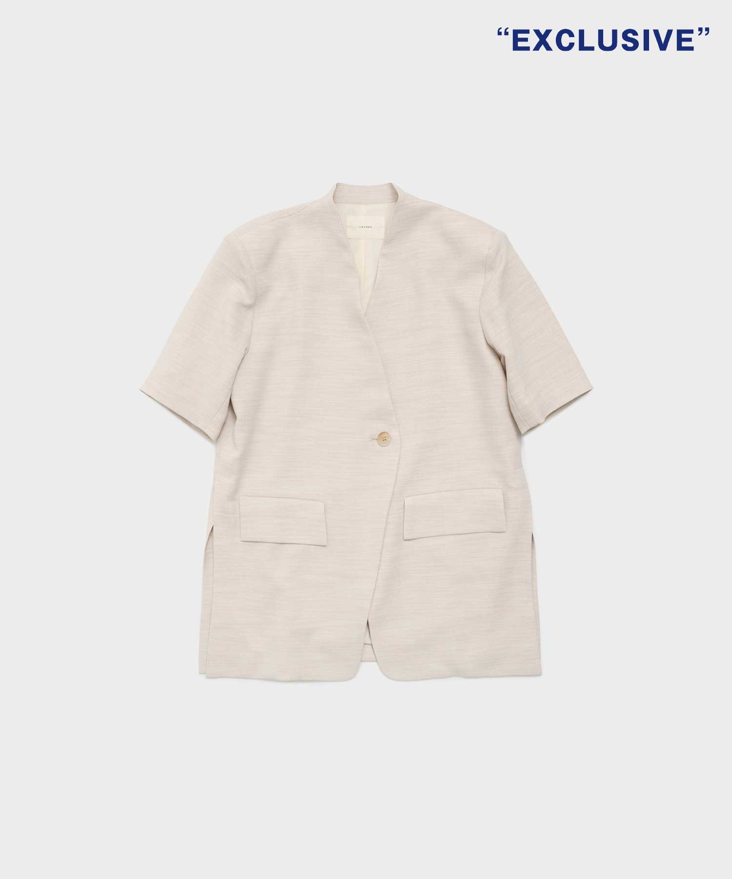 別注 side slit harf sleeve jacket