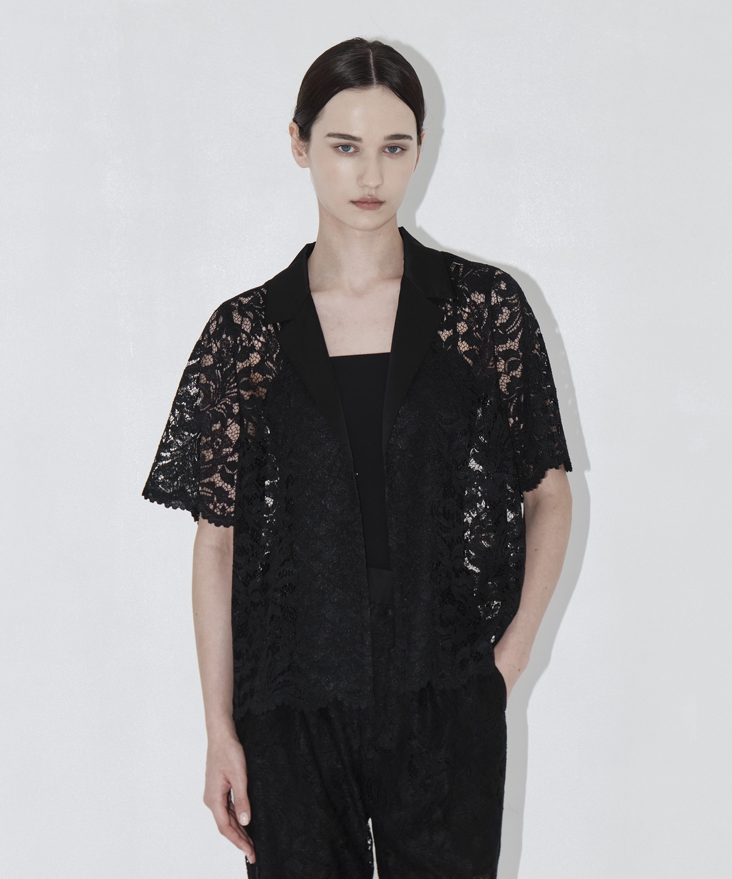 Half Sleeve Lace Jacket