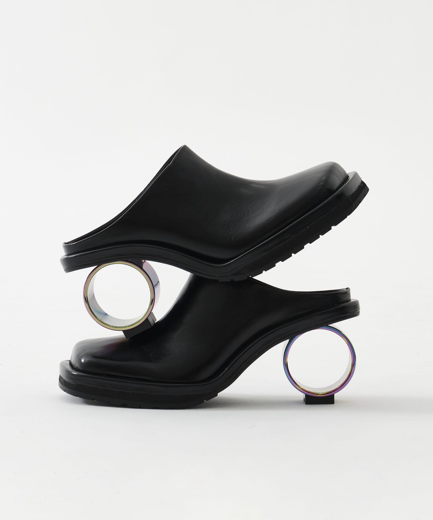 circle heel sandal