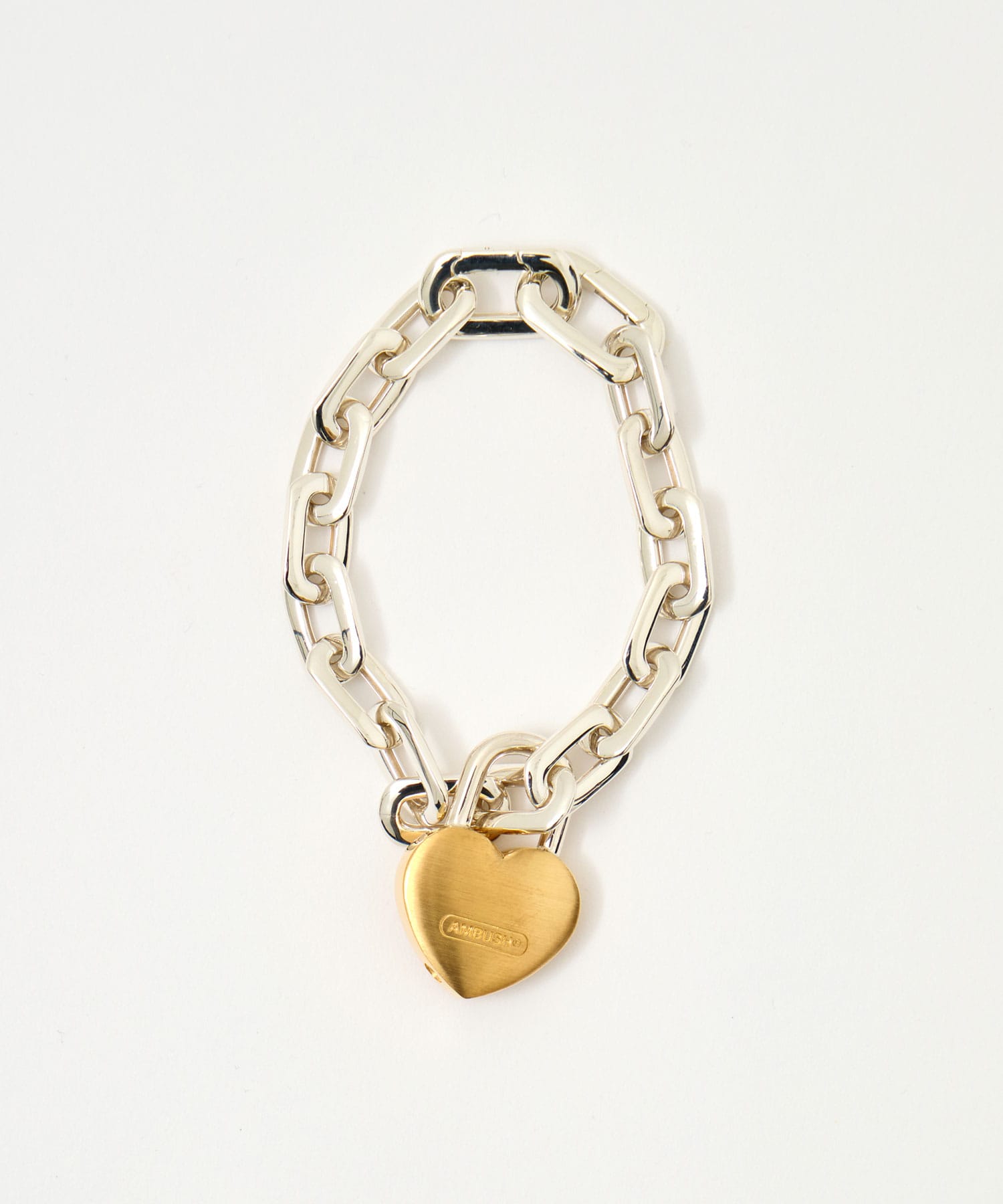 SMALL HEART PADLOCK CHAIN BRACELET