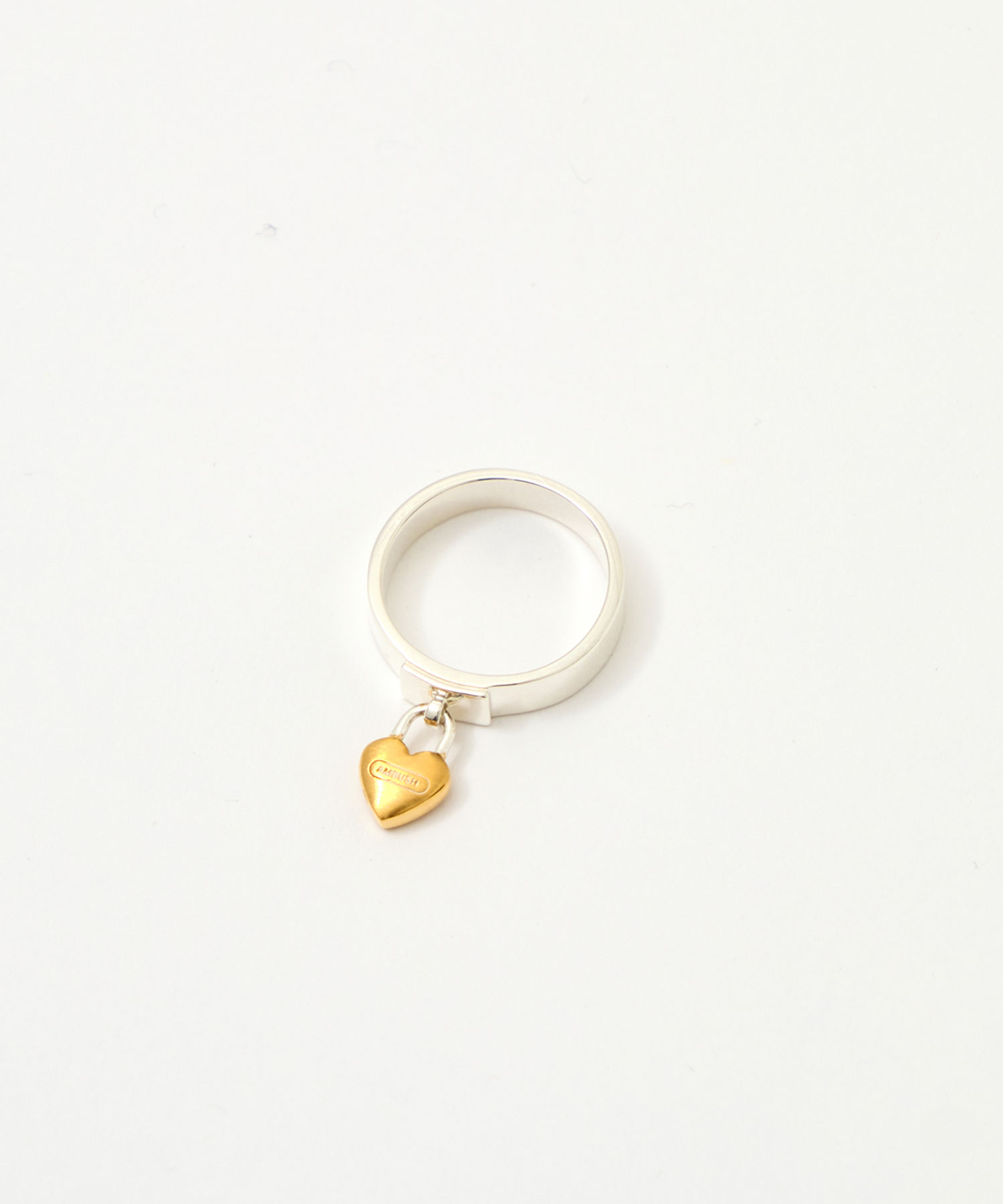 HEART PADLOCK RING