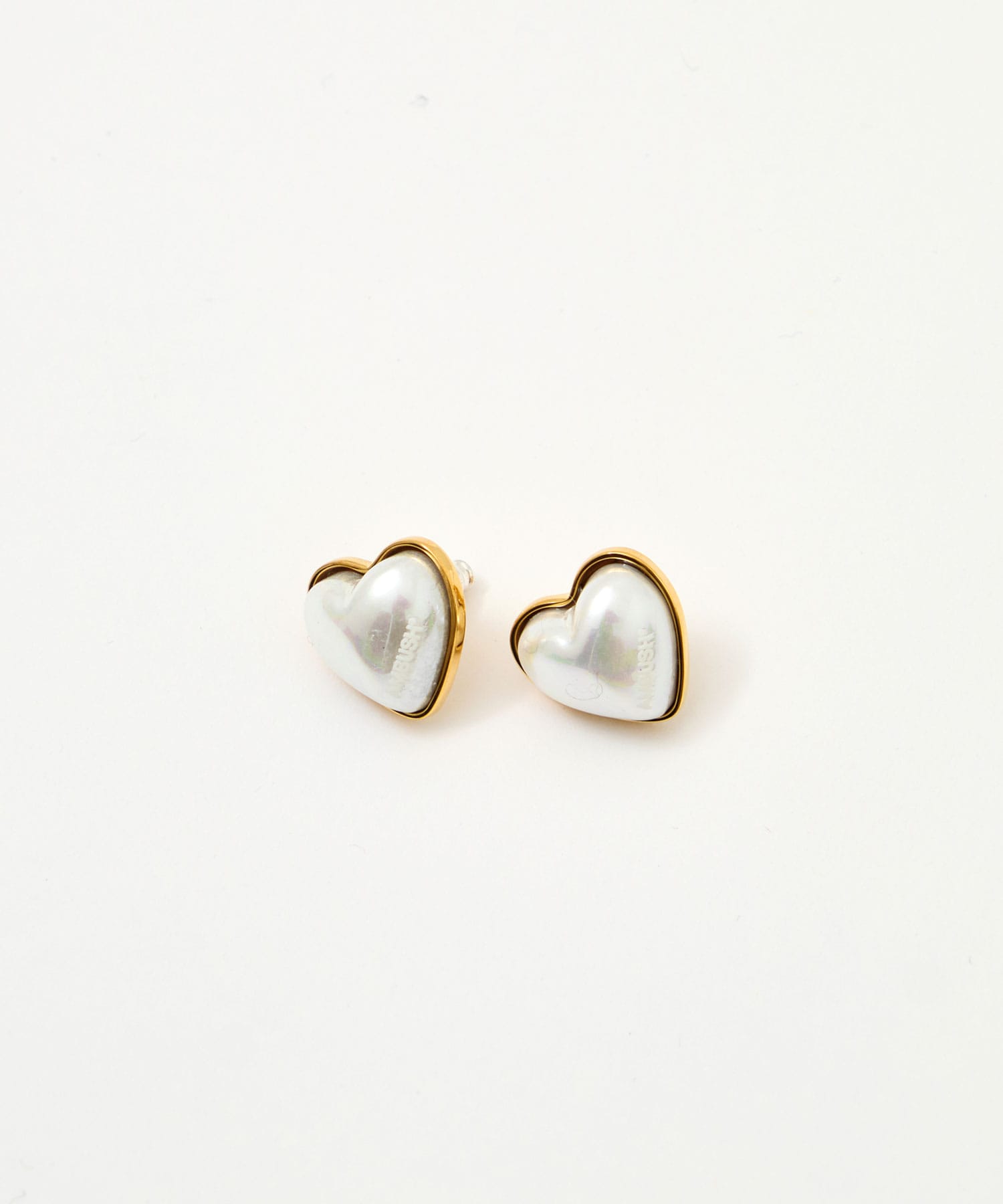 PEARL HEART STUD PIERCE