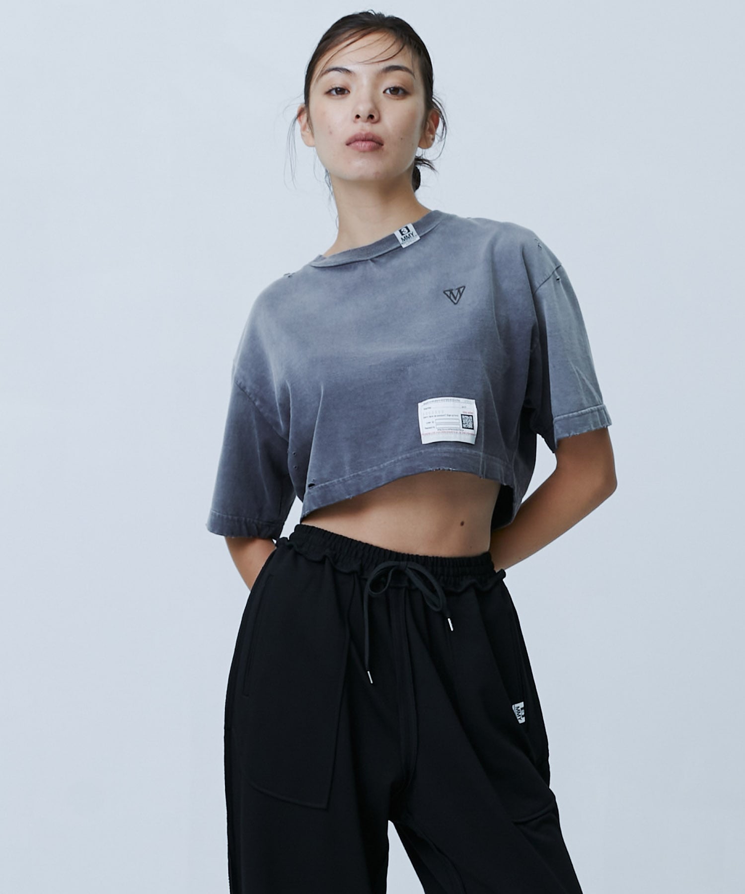 SUN FADED CROPPED TEE
