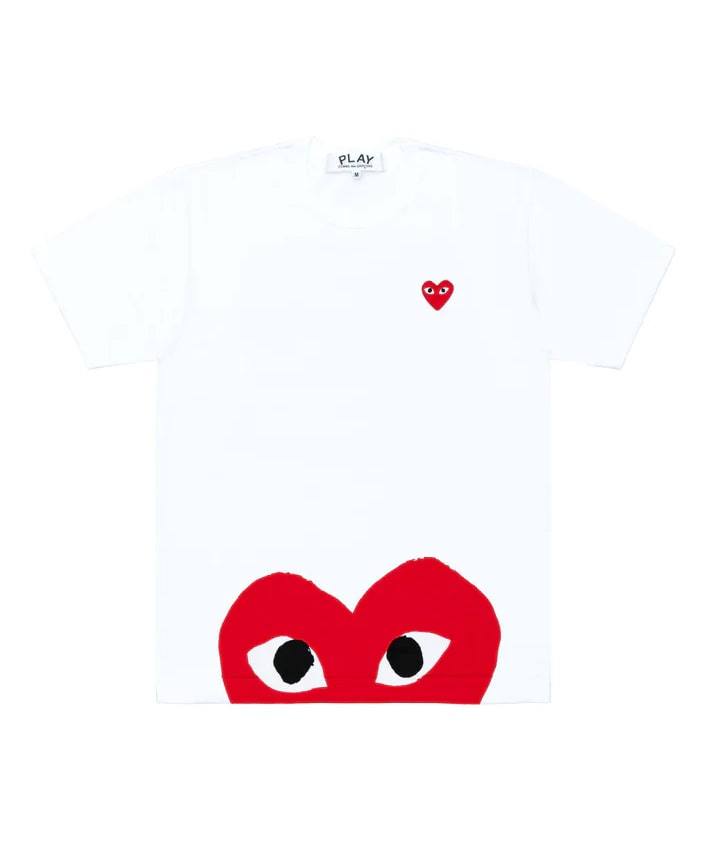 T-SHIRT RED EMBLEM RED HEART BUTTOM