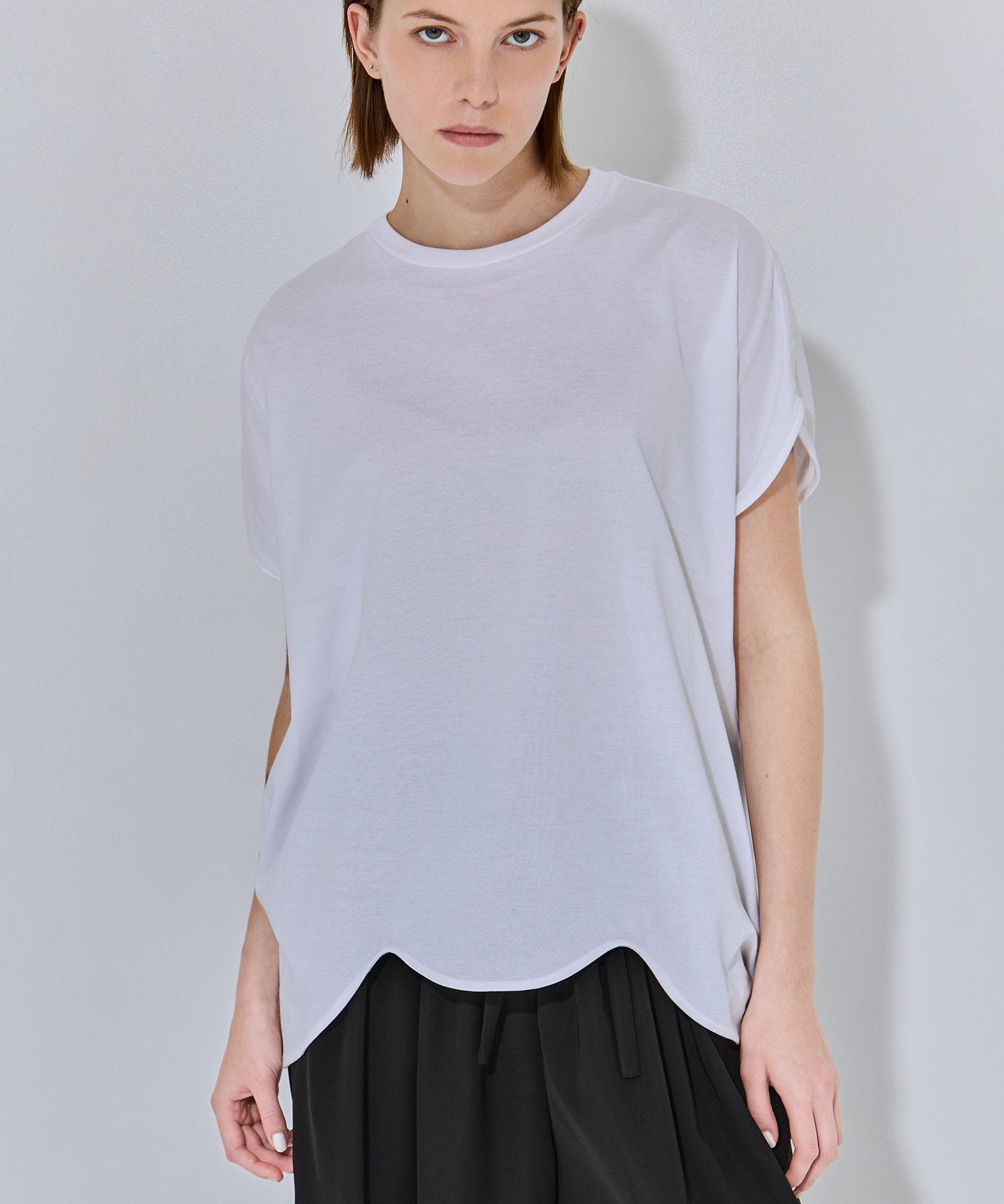 SCALLOP WIDE T-SHIRT