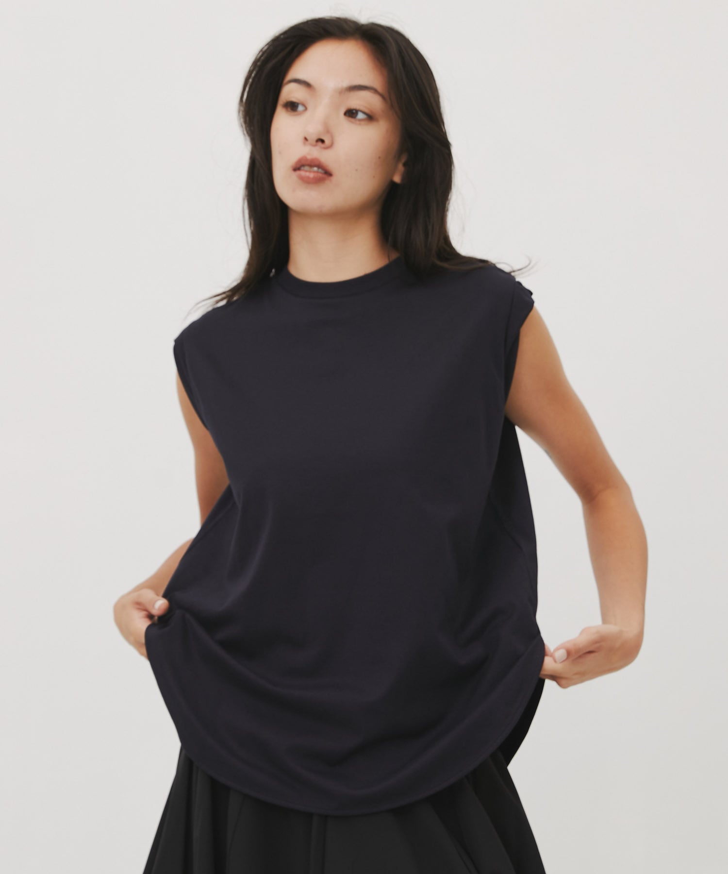 ハイゲージソフト天竺2 Round hem T/T