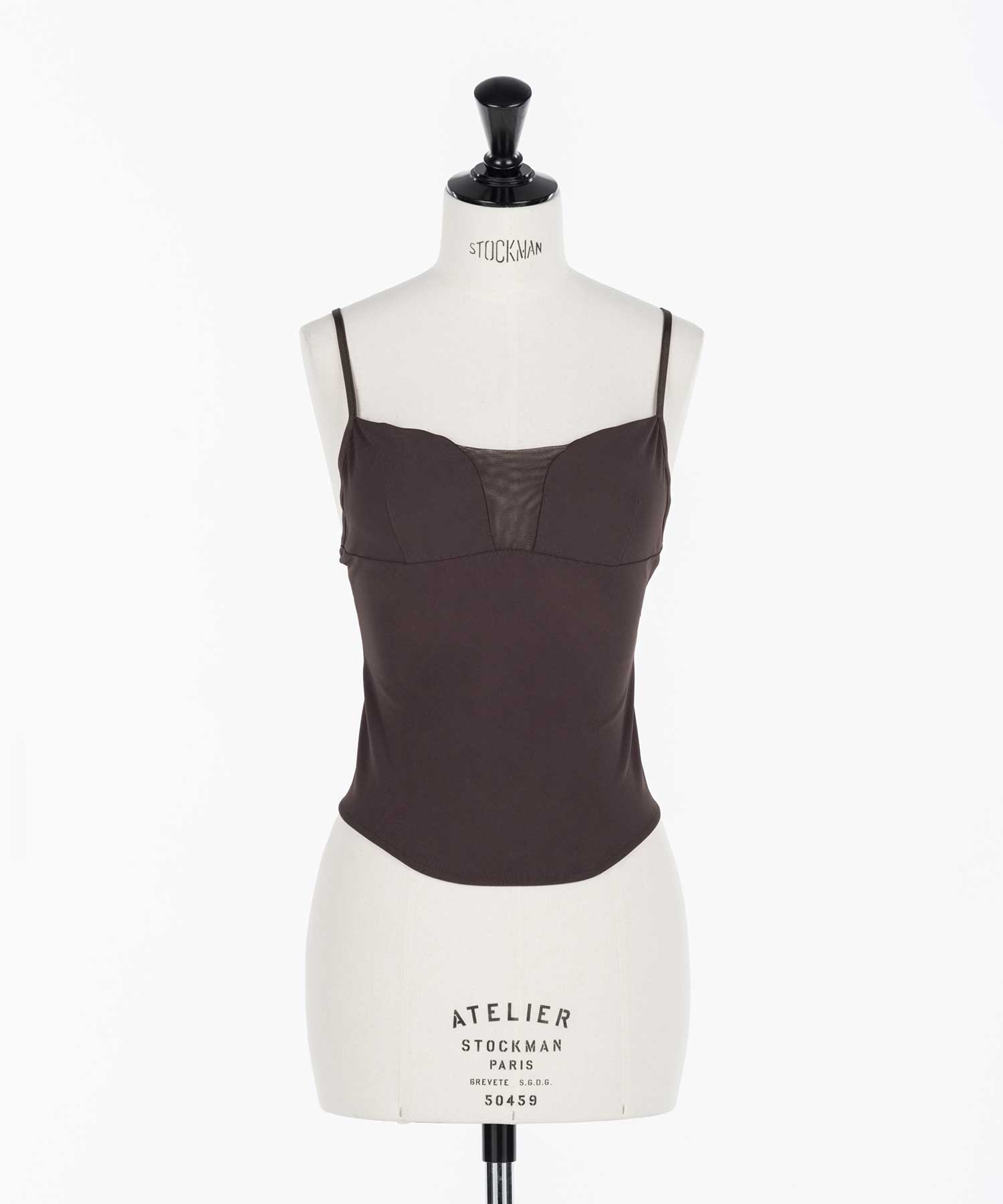 Tulle paneled cami