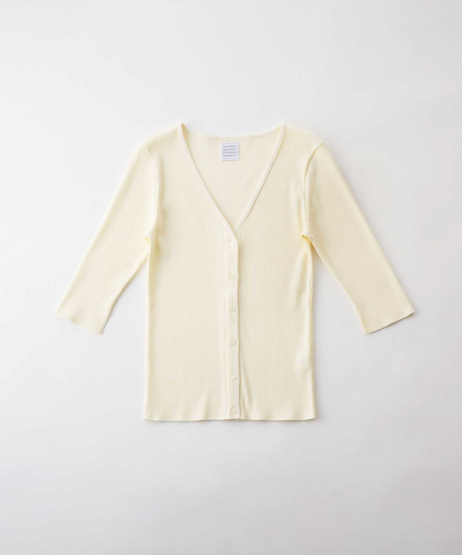 V Neck 3/4 Sleeve Cardigan