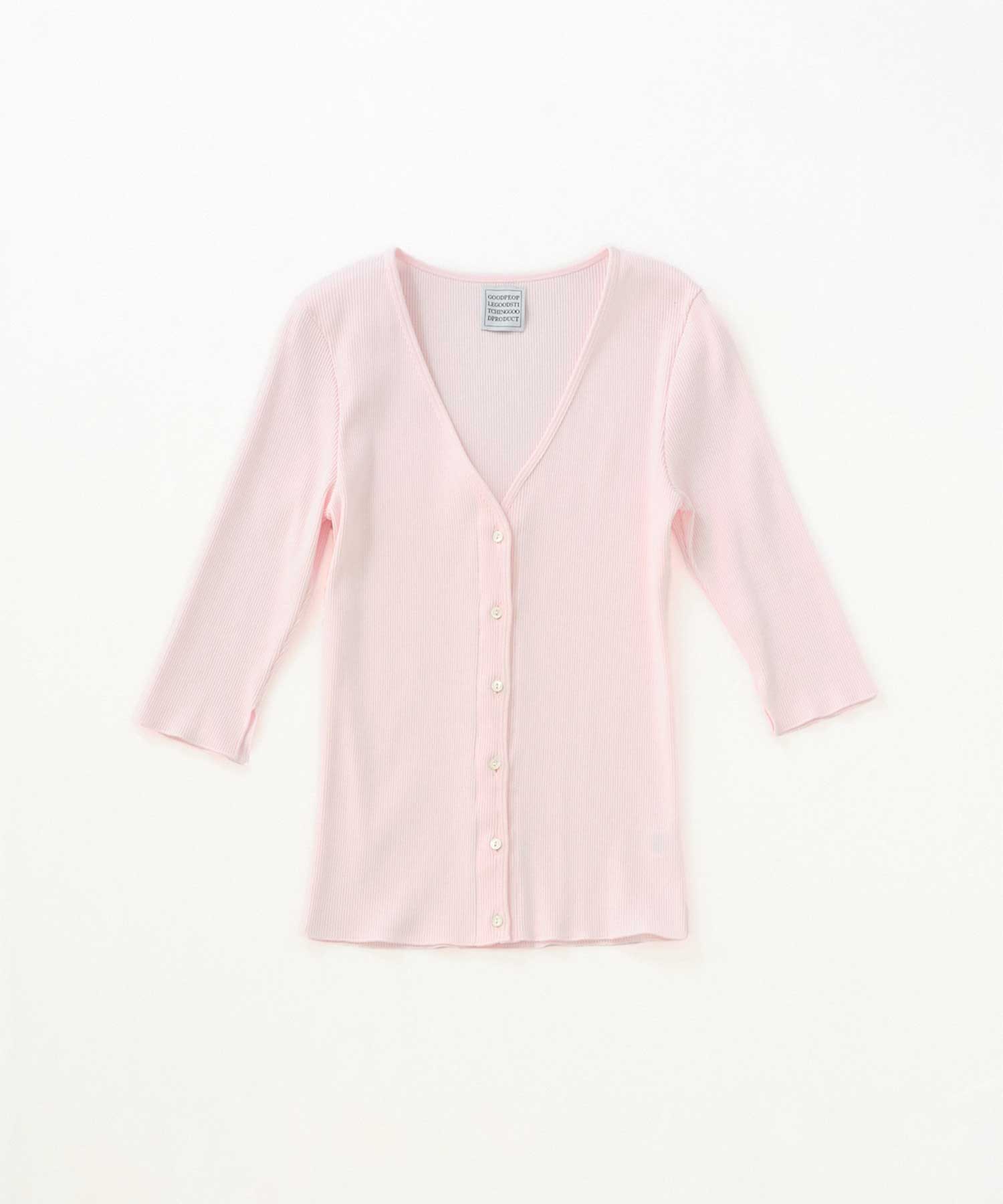 V Neck 3/4 Sleeve Cardigan