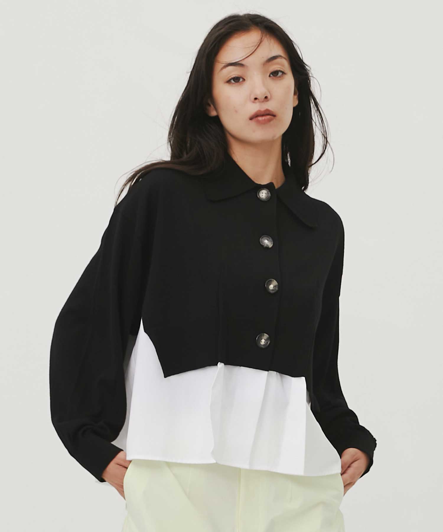 FAKE-LAYERED CARDIGAN