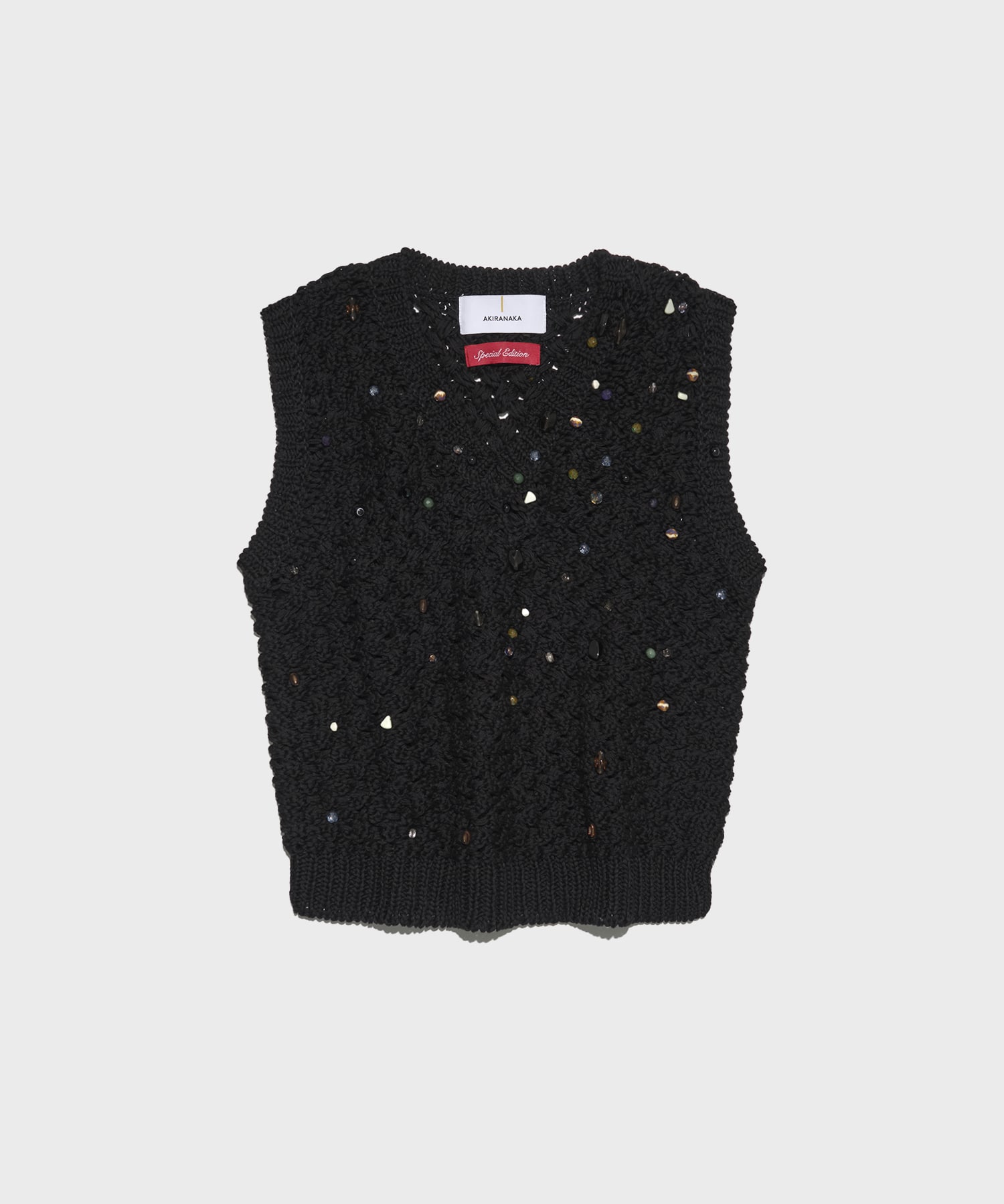 EX.Gerda glass beads&ores knit BK
