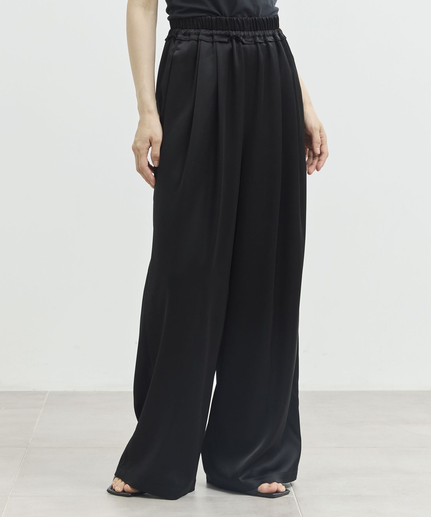GATHER WIDE-TROUSERS