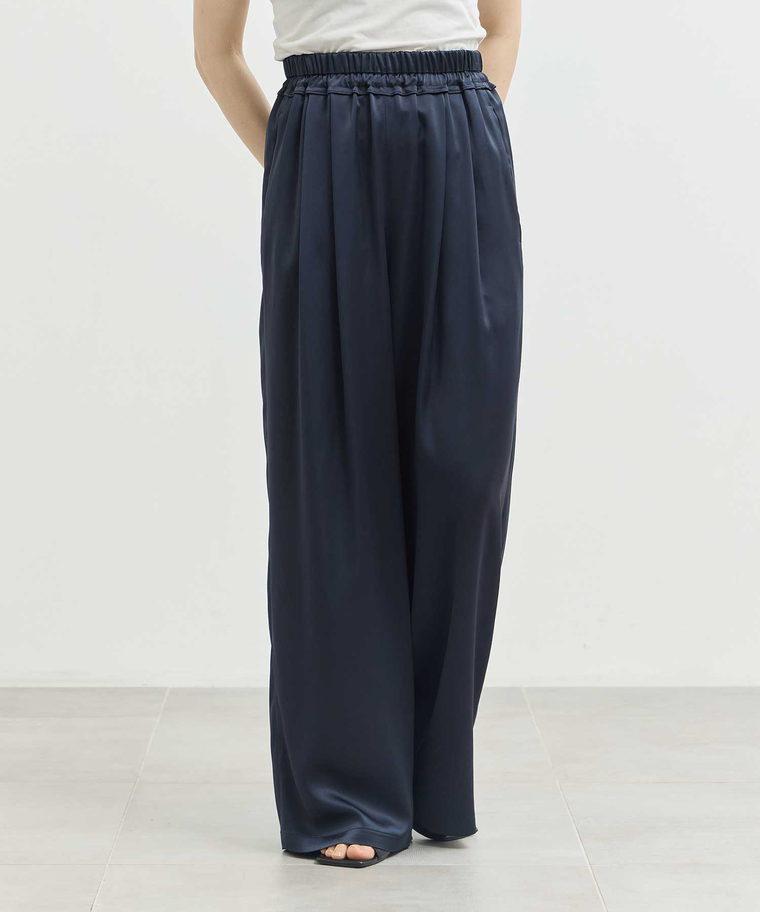 GATHER WIDE-TROUSERS