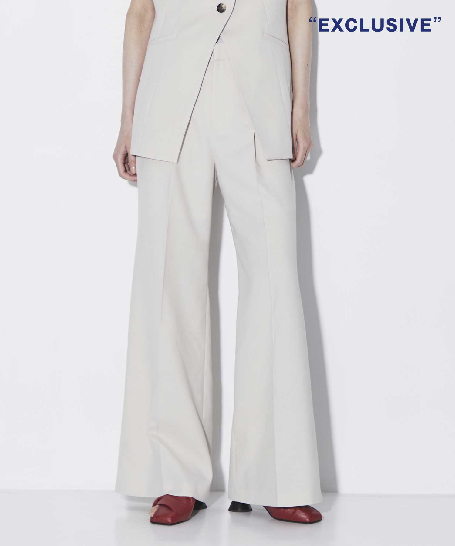 EX.Straight Flare Pants