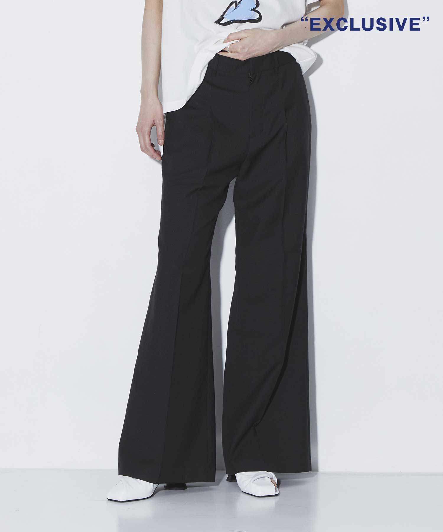 EX.Straight Flare Pants