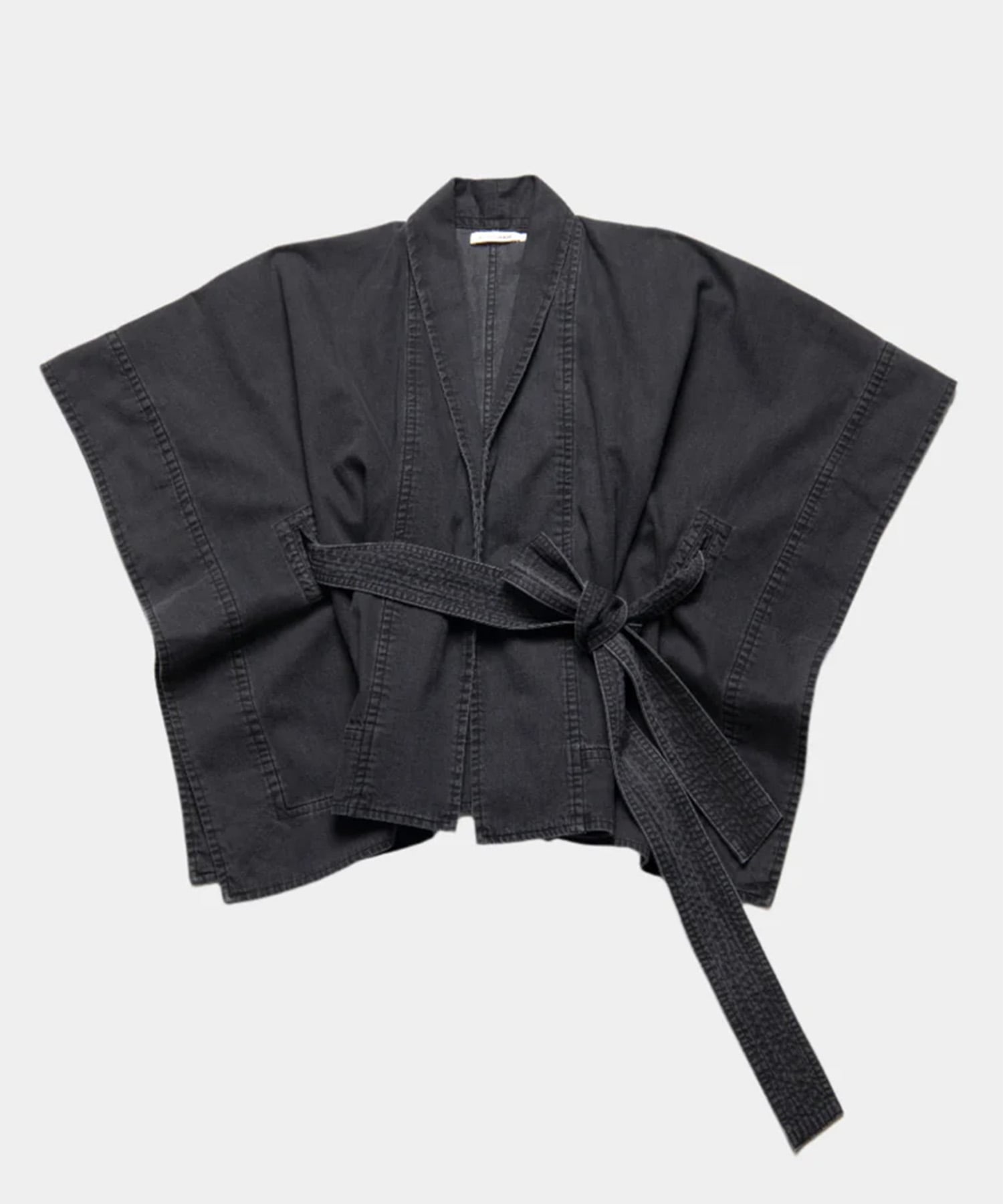 Kimono Light Weight Denim Jacket Black