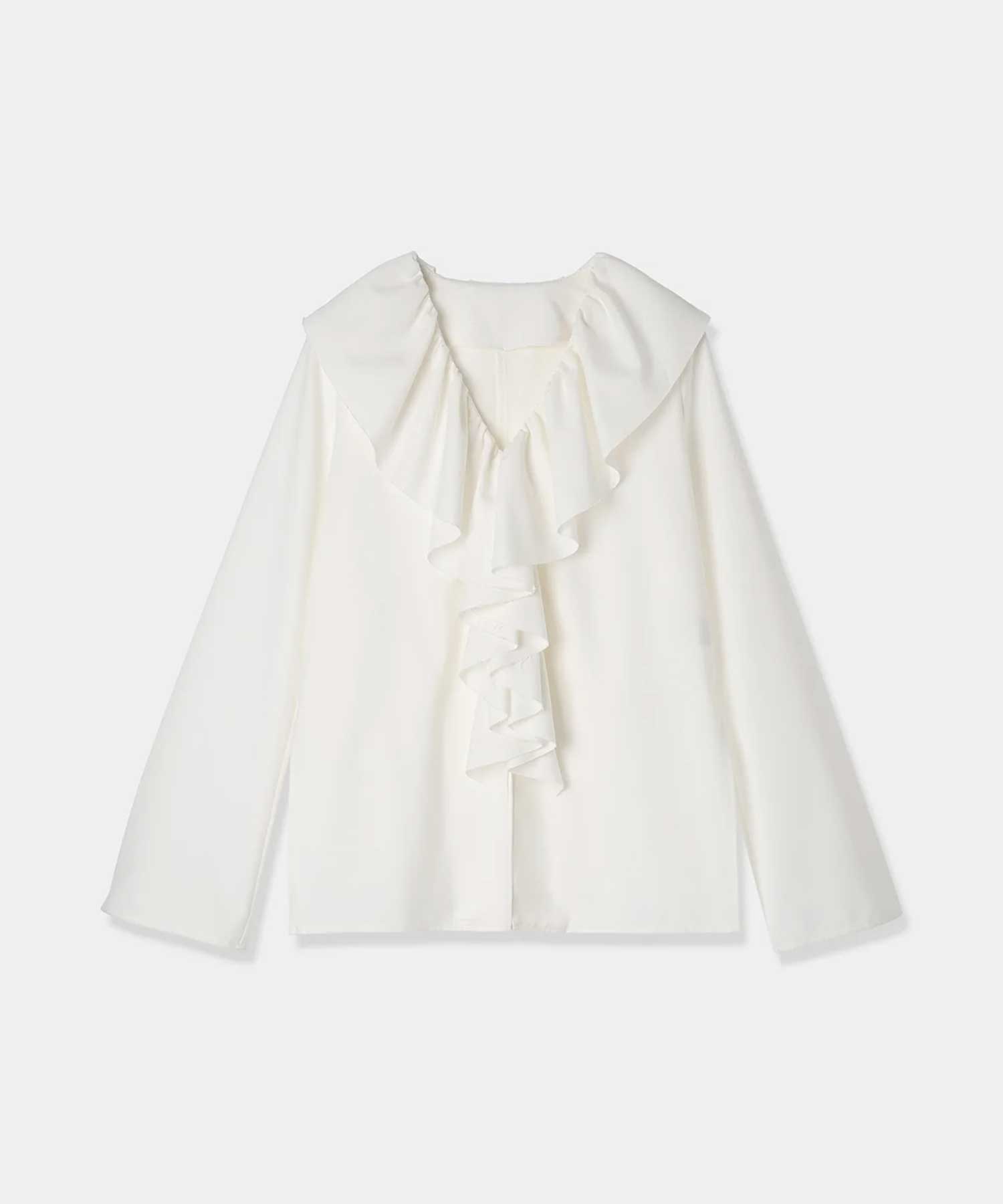 frills collar blouse