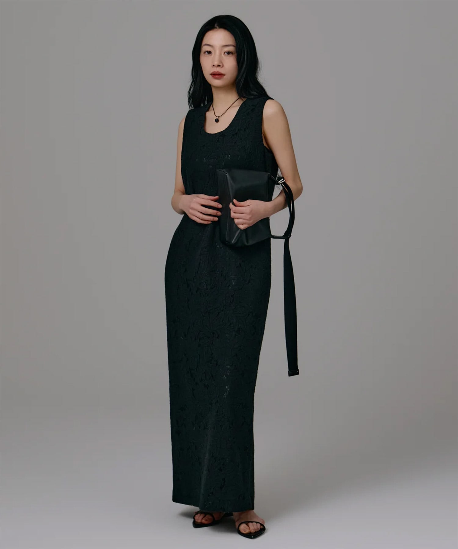 flower jacquard lace dress