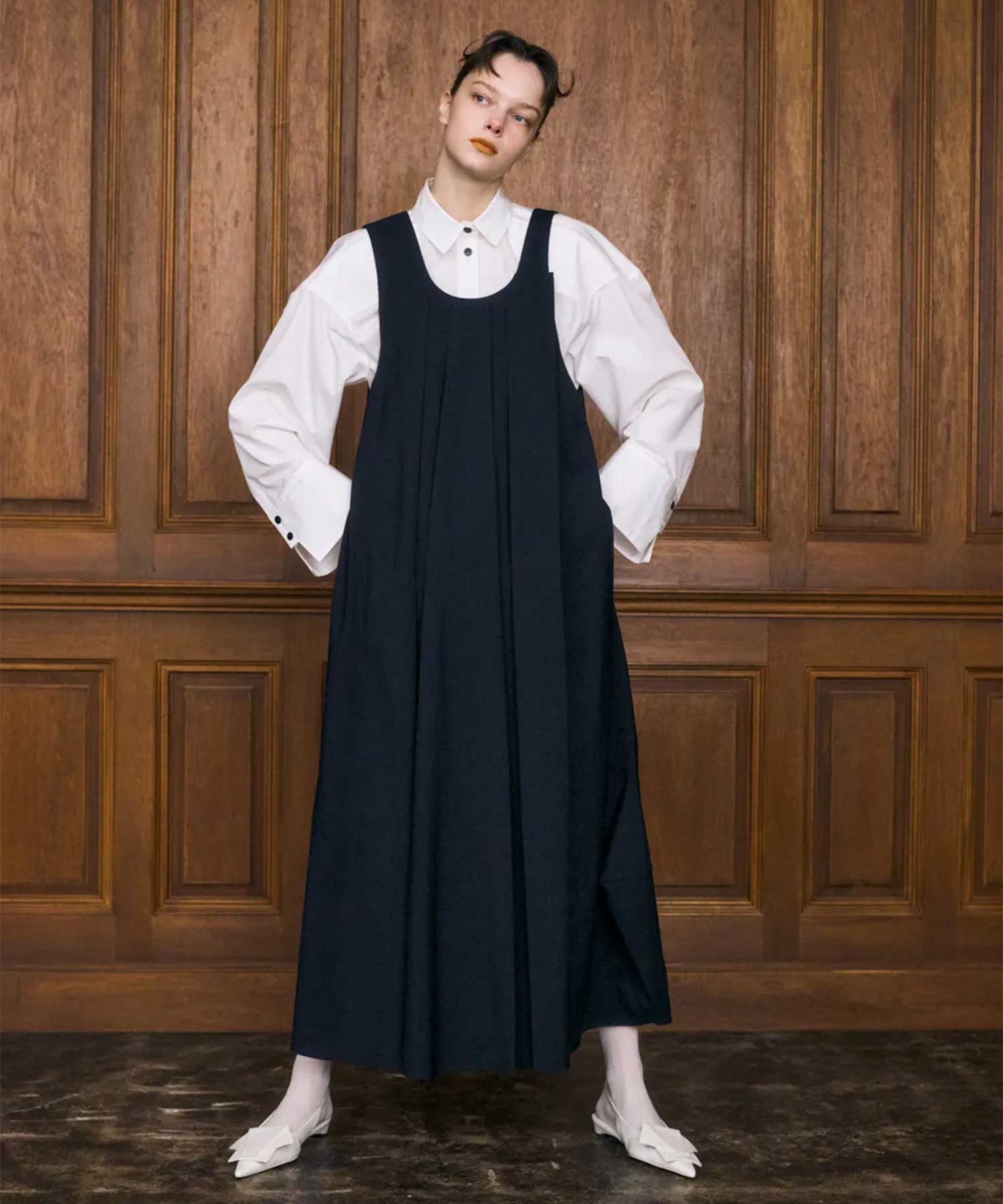 TUCK JUMPER-SKIRT