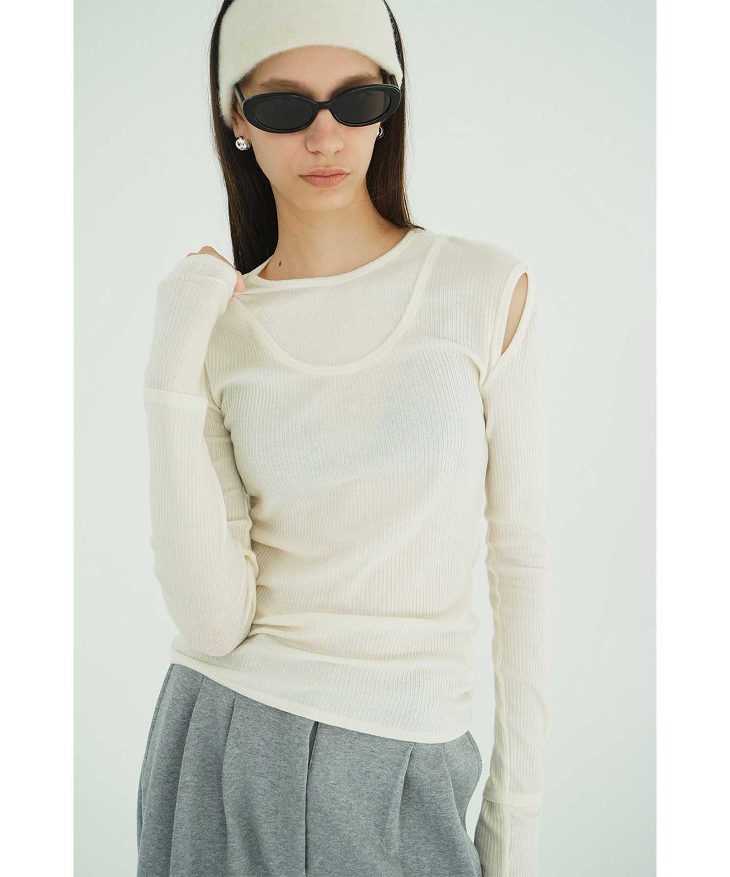 LAYERED SHOULDER CUT TOPS