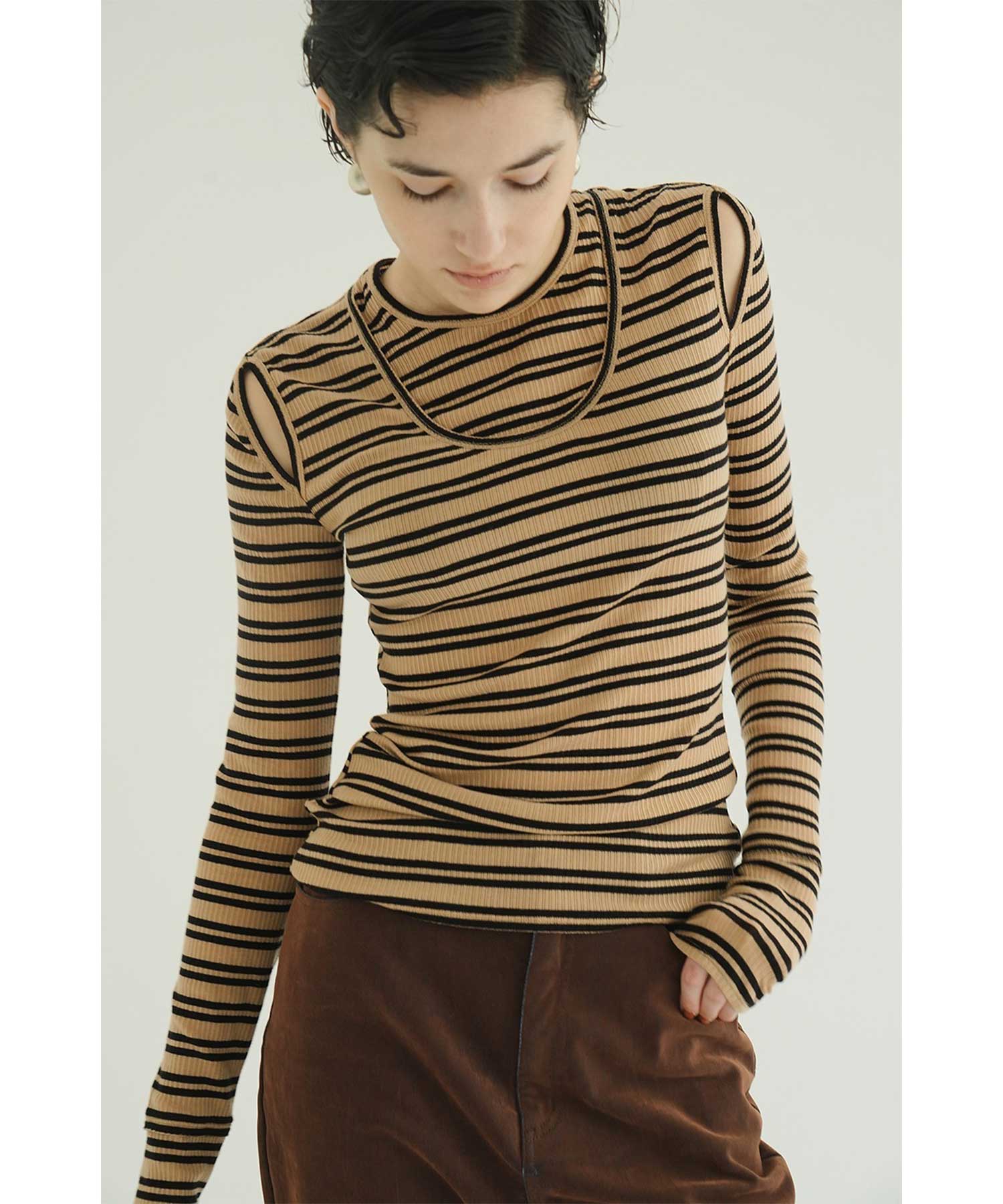 LAYERED SHOULDER CUT TOPS