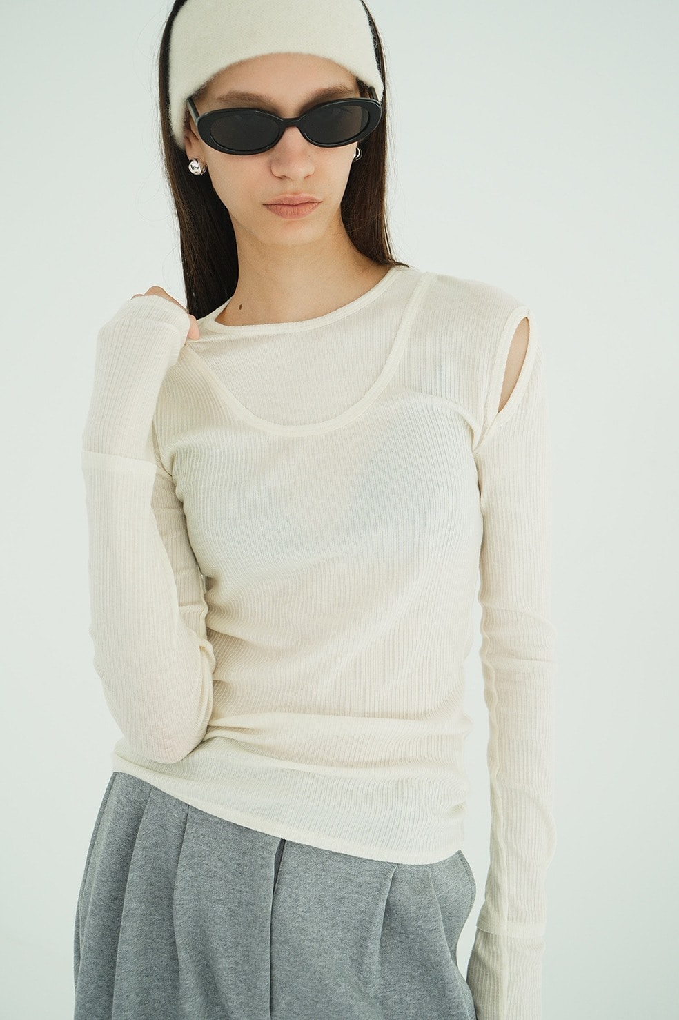 LAYERED SHOULDER CUT TOPS
