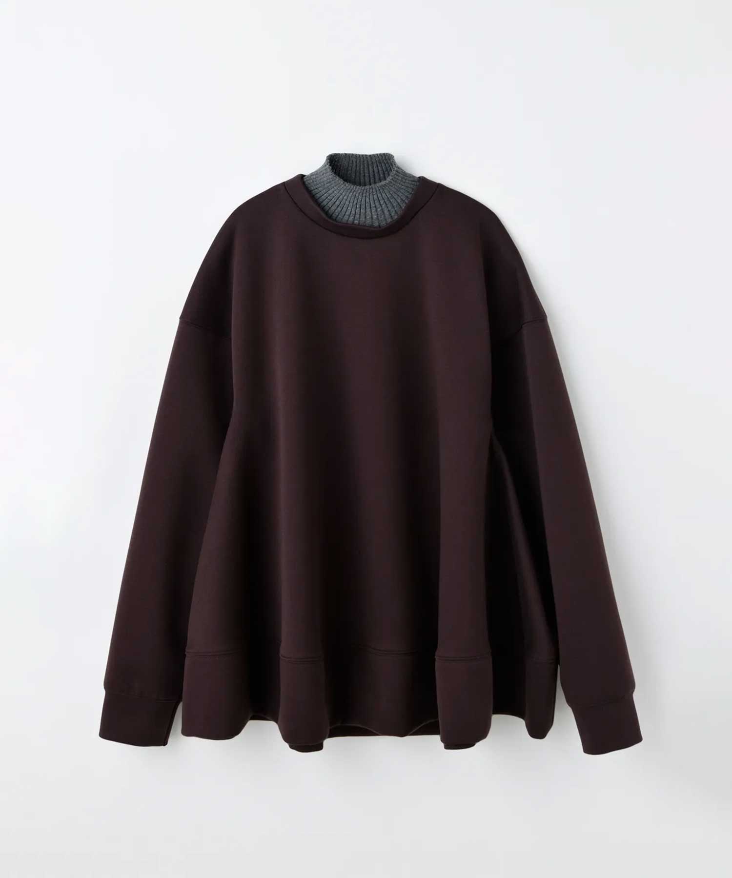 high-neck pullover
