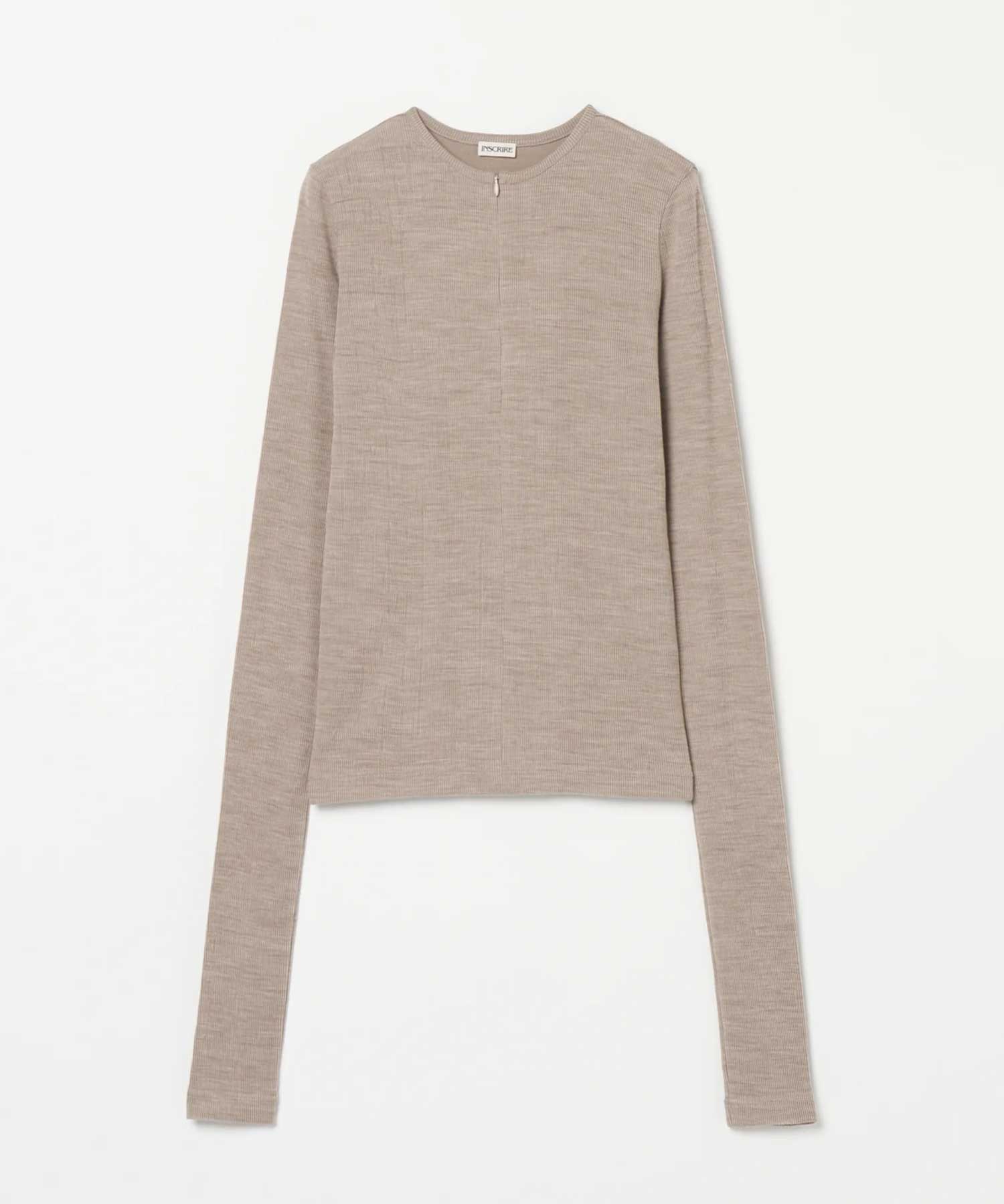 Plating Rib Zip Up Tee