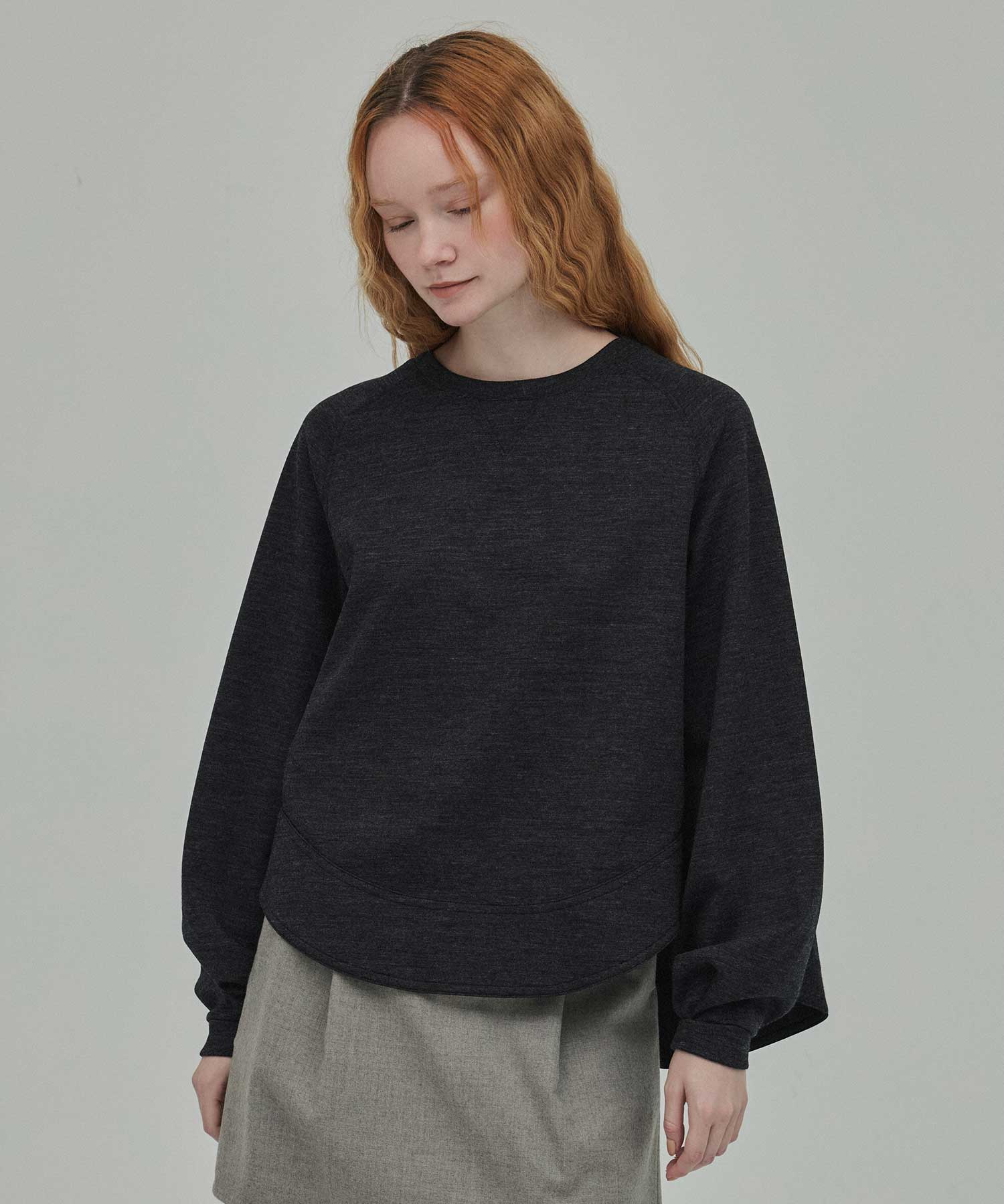 RERACS A-LINE SHORT RAGLAN SWEAT