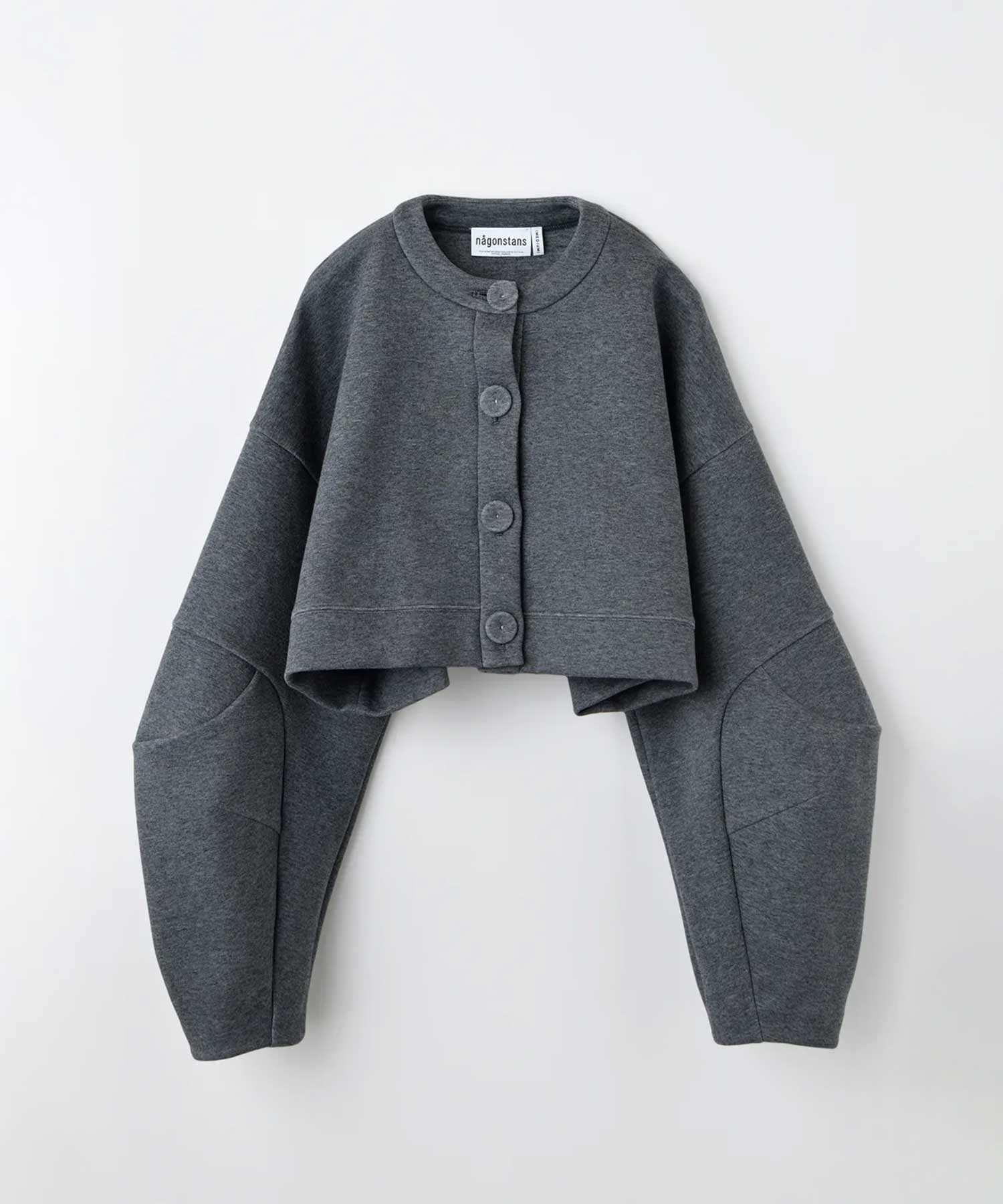 cropped wide cardigan