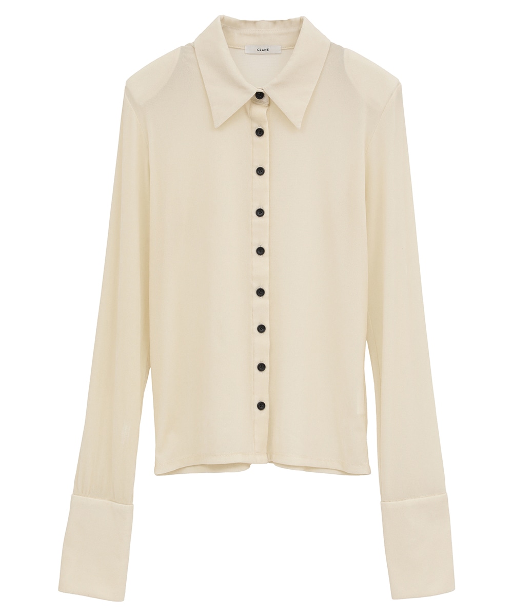 TULLE FLOCKY POLO SHIRTS