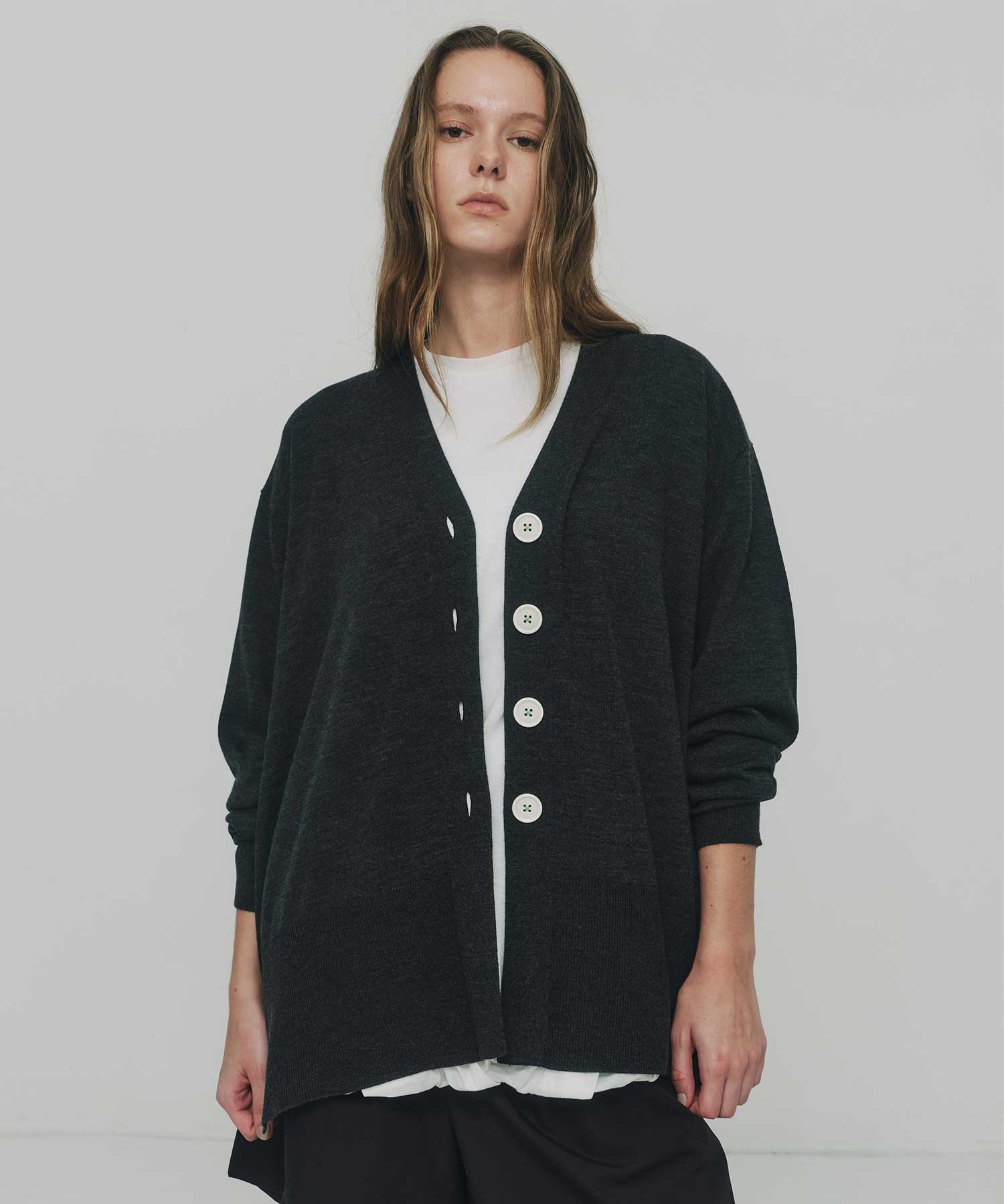 FLARE-SILHOUETTE CARDIGAN