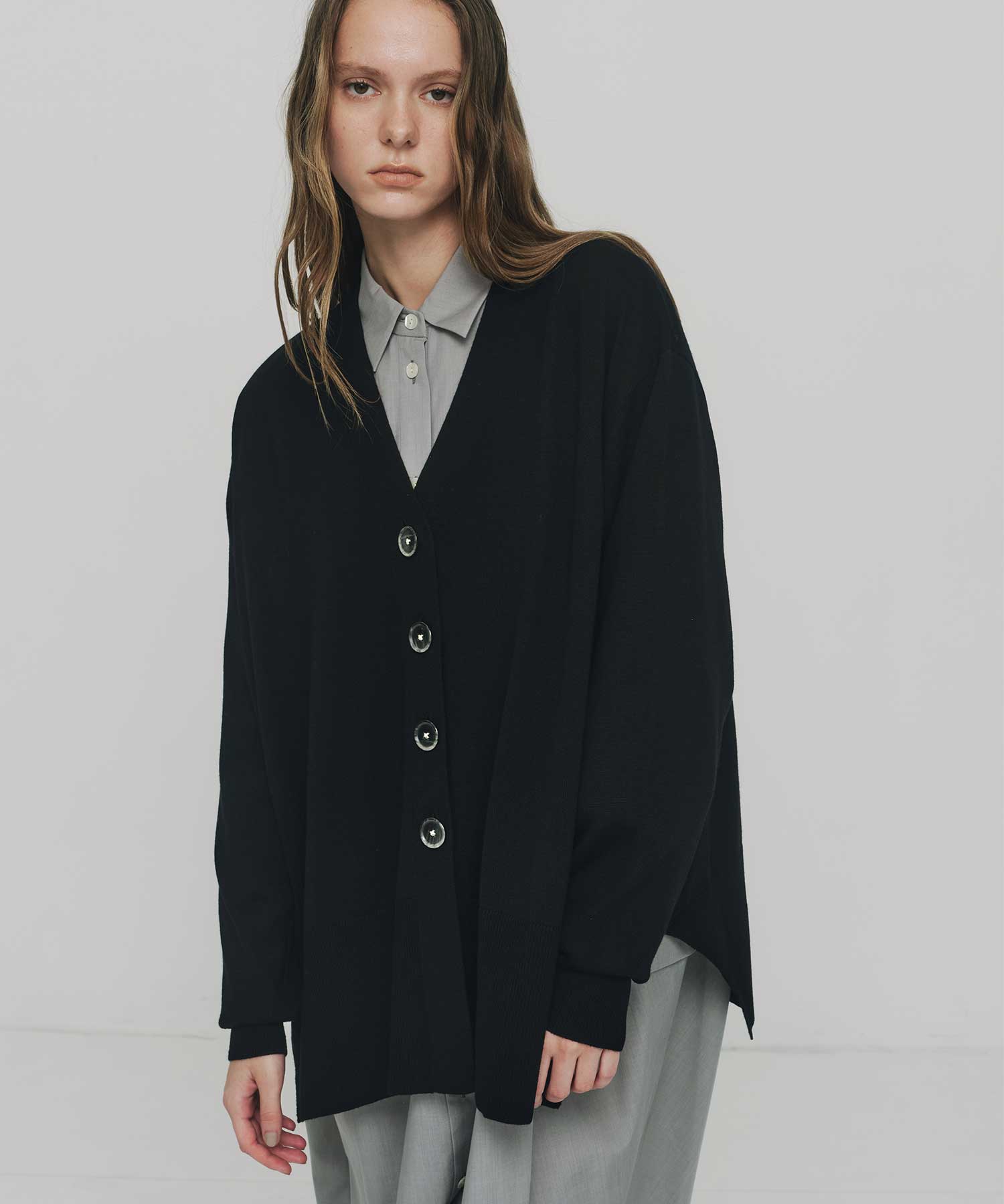 FLARE-SILHOUETTE CARDIGAN