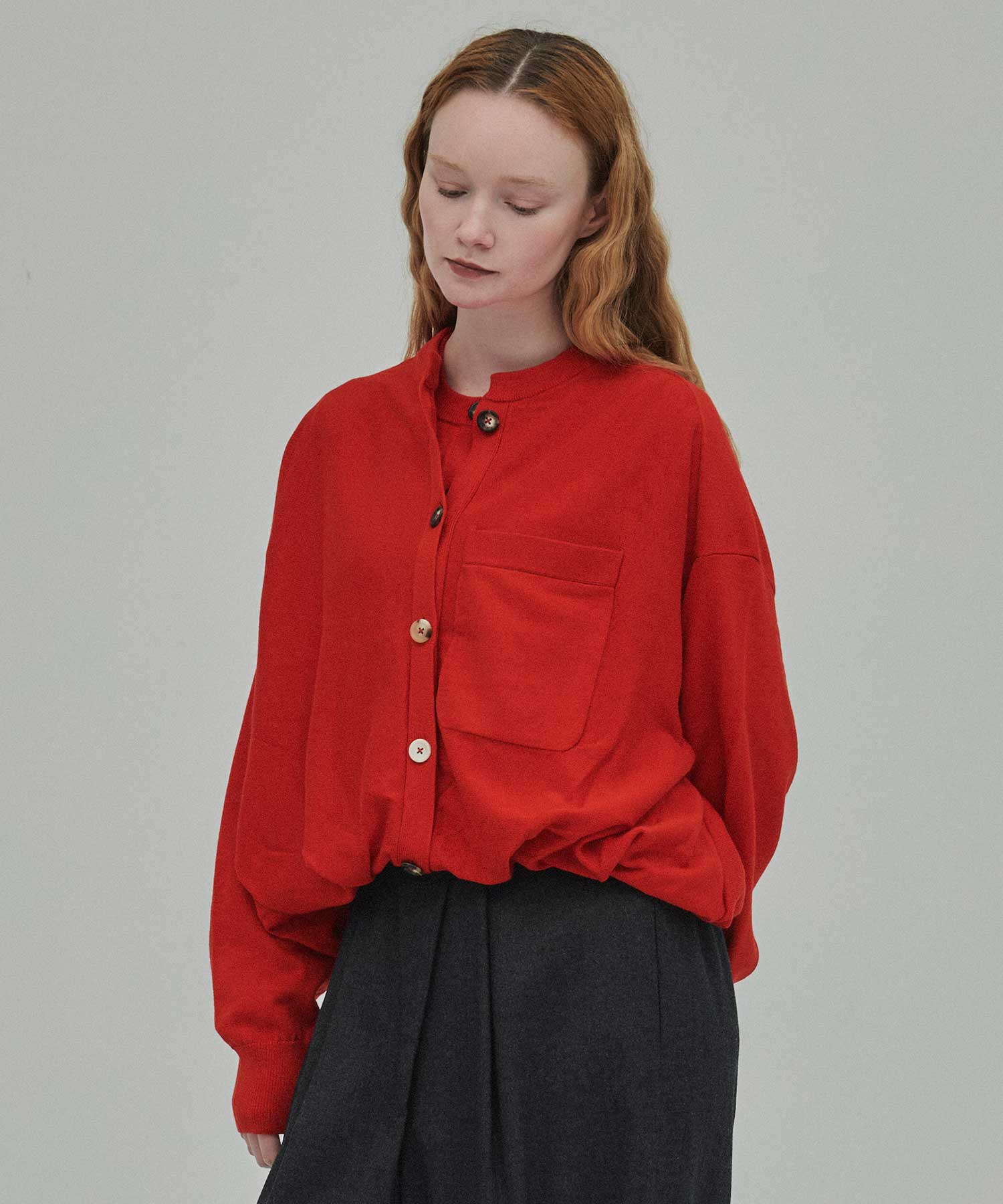 double-front cardigan