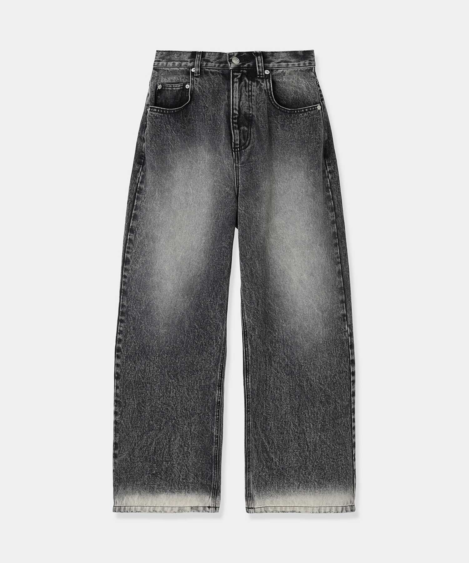 bleach hem denim
