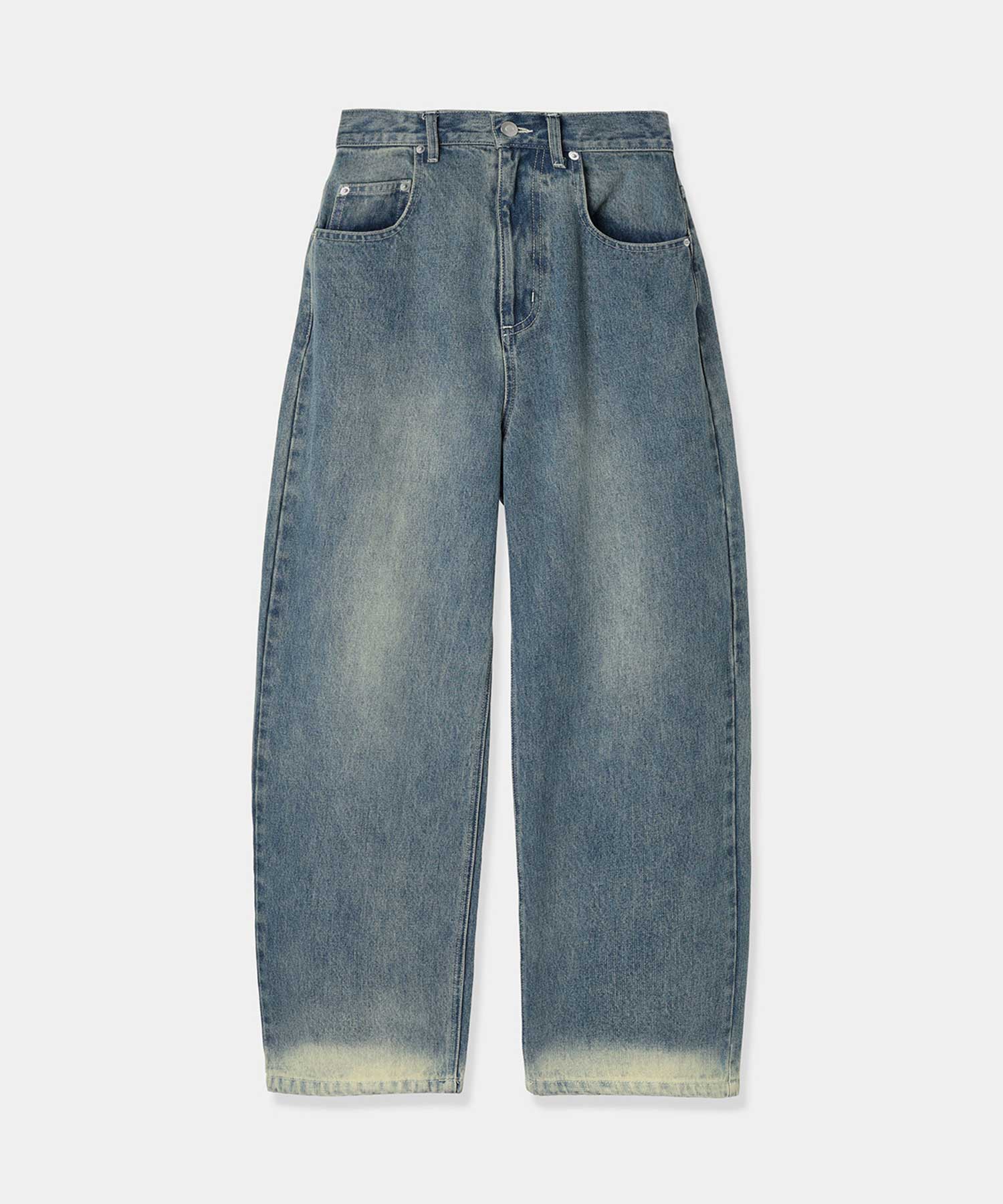 bleach hem denim