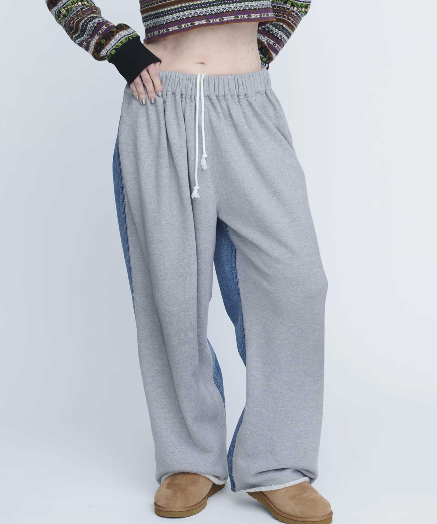 Hybride Sweat Denim Pants