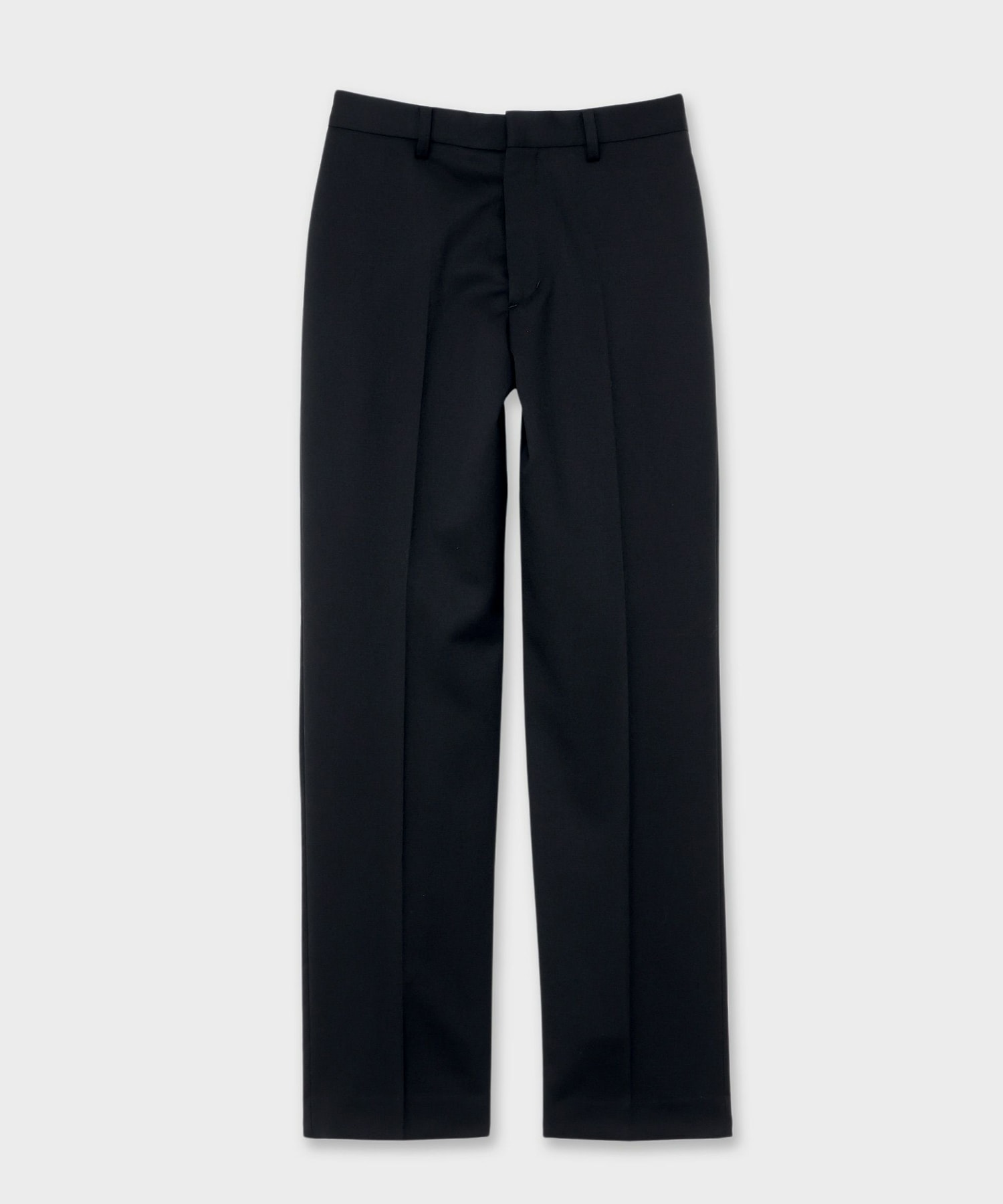 BLACK FORMAL STRAIGHT LEG TROUSERS