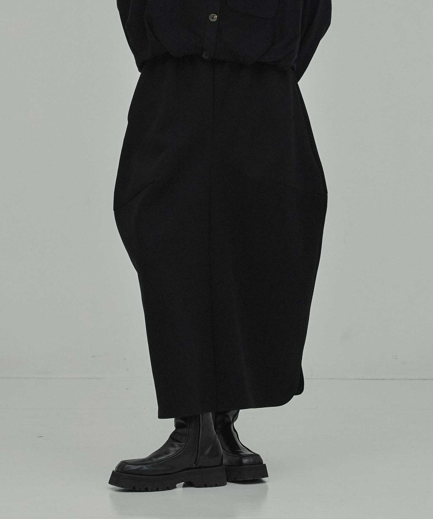 drape cocoon skirt