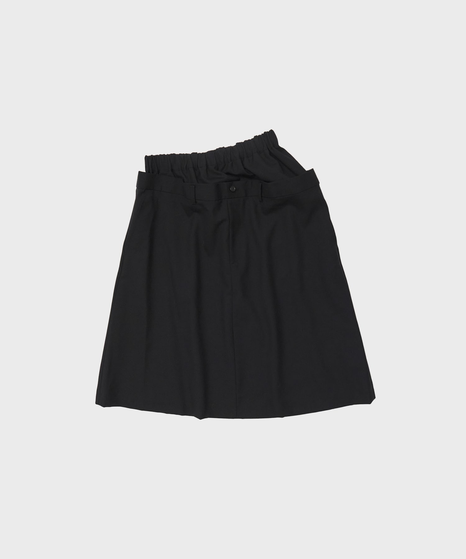 3P-S019-051 Double Waist Skirt