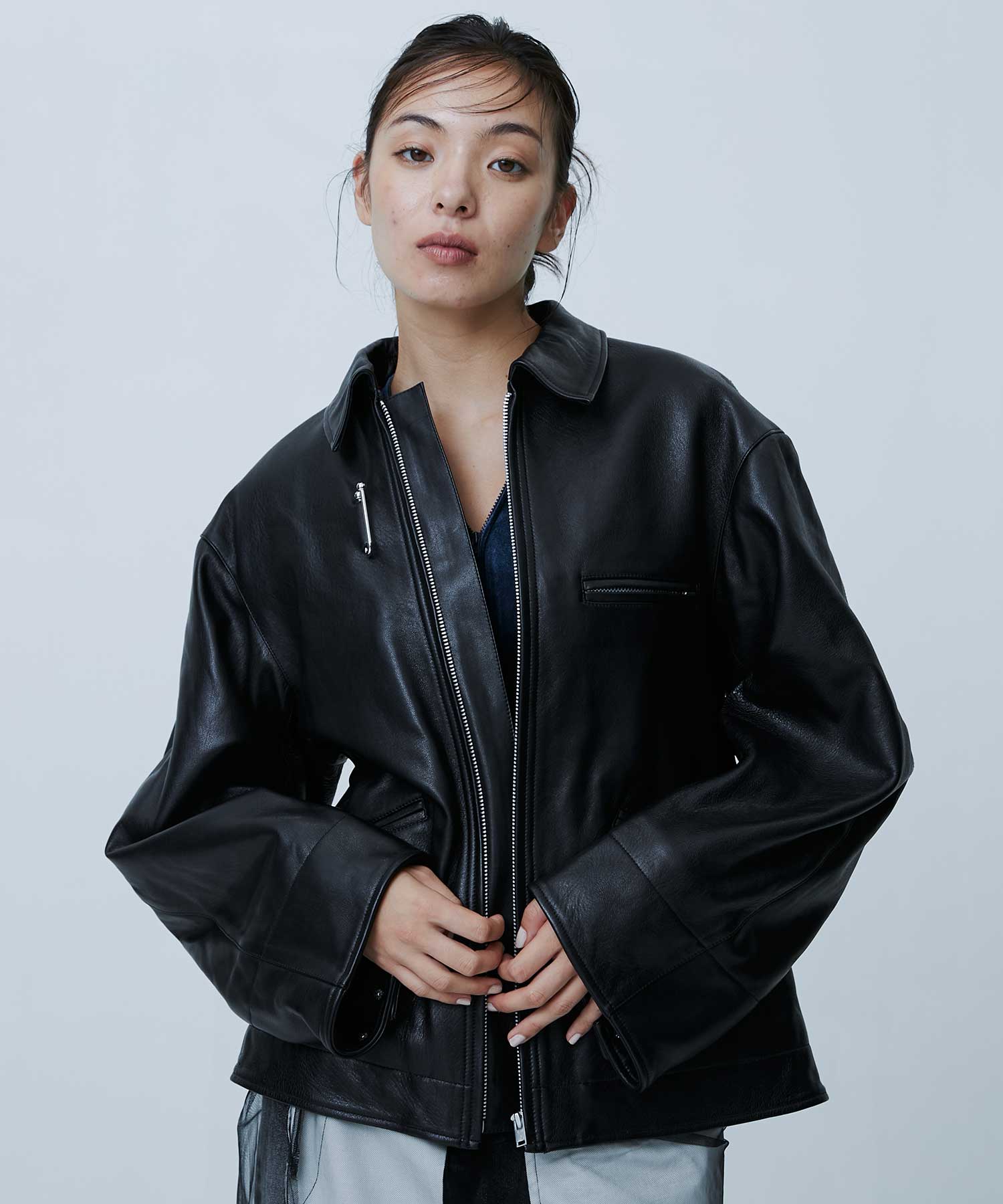 CJ-25147　Sheep Leather Jacket