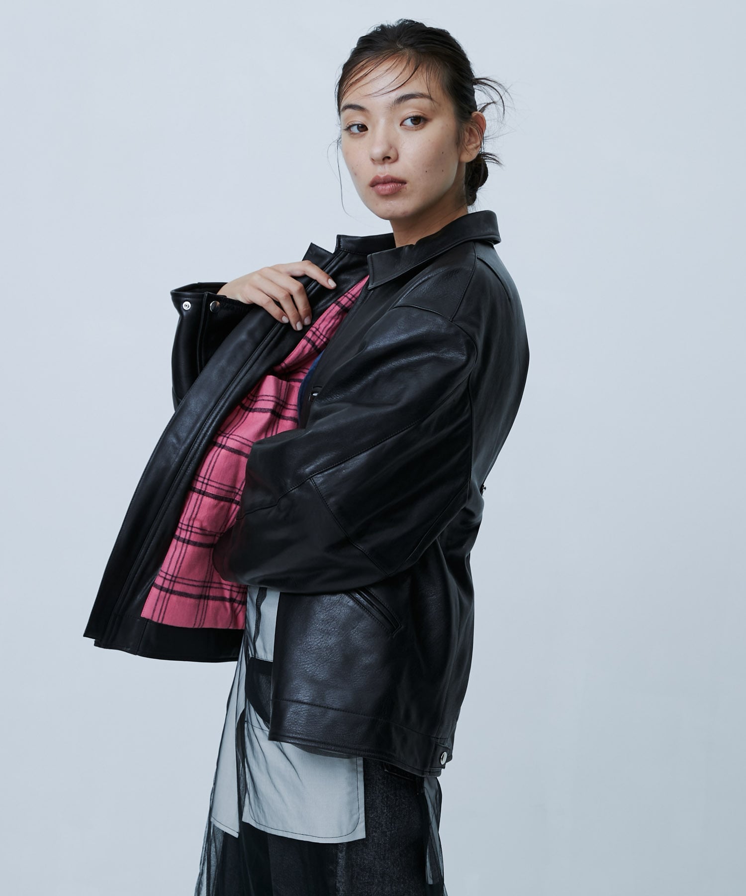 CJ-25147　Sheep Leather Jacket