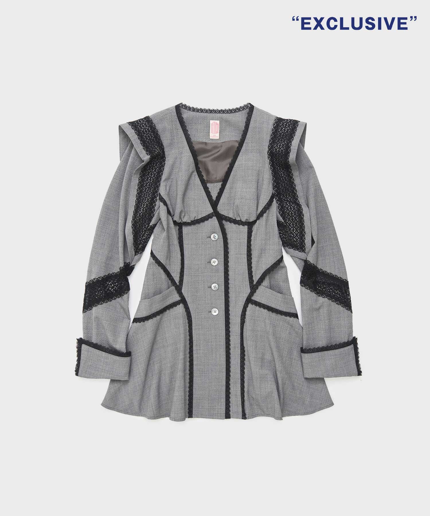 別注 LACE-PANELED JACKET