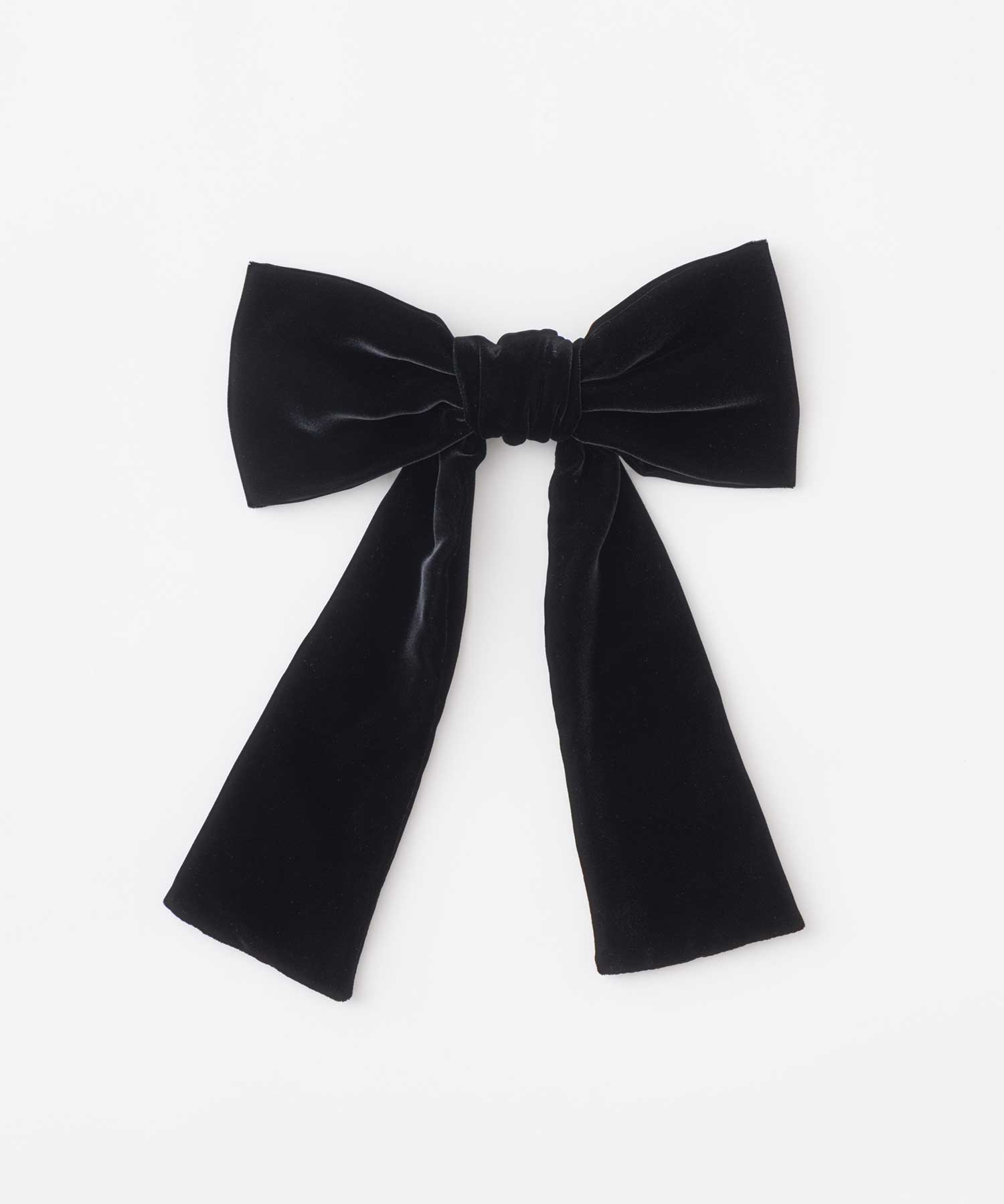 VELVET BOW HAIR CLIP