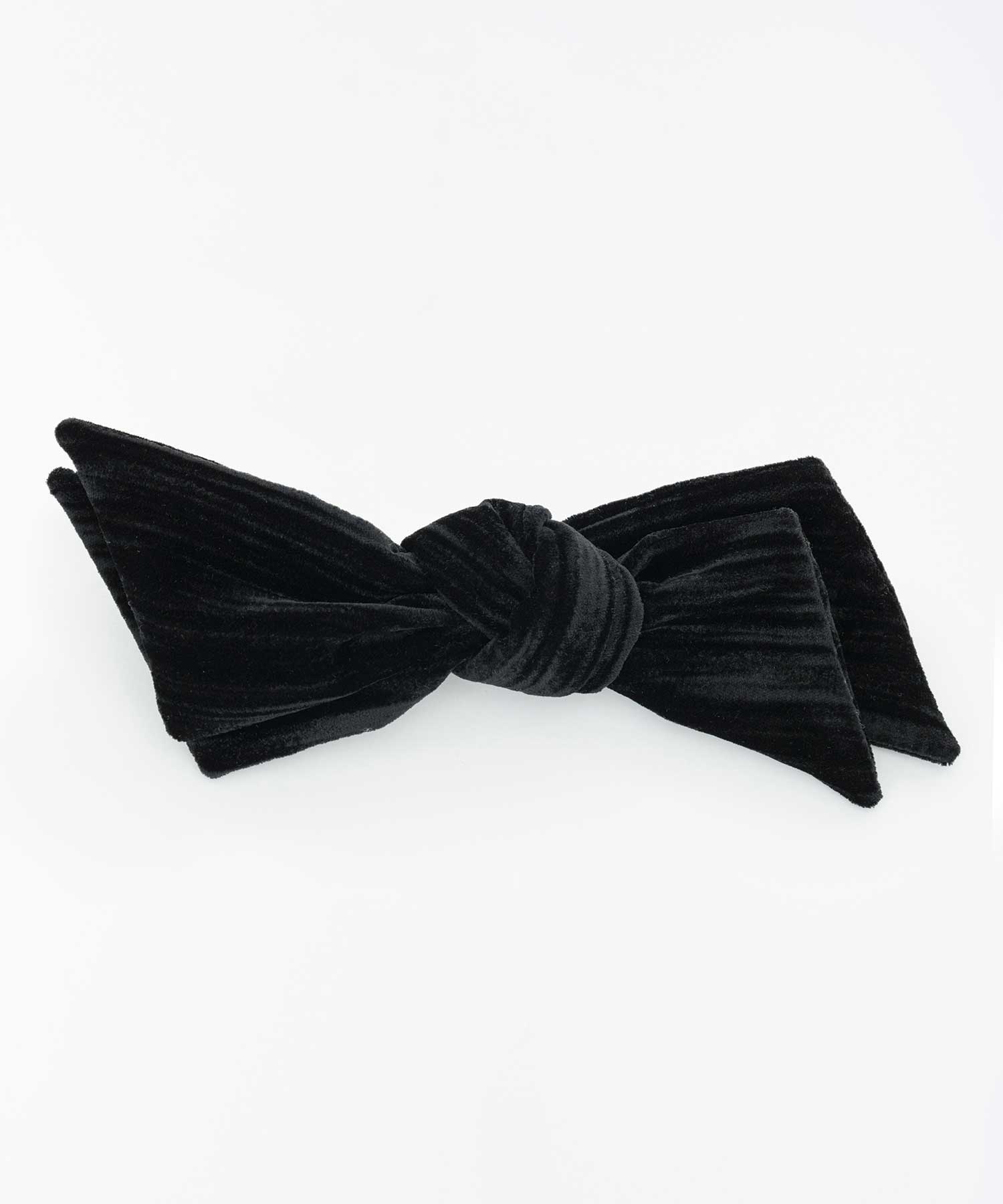 Velvet bow hair clip