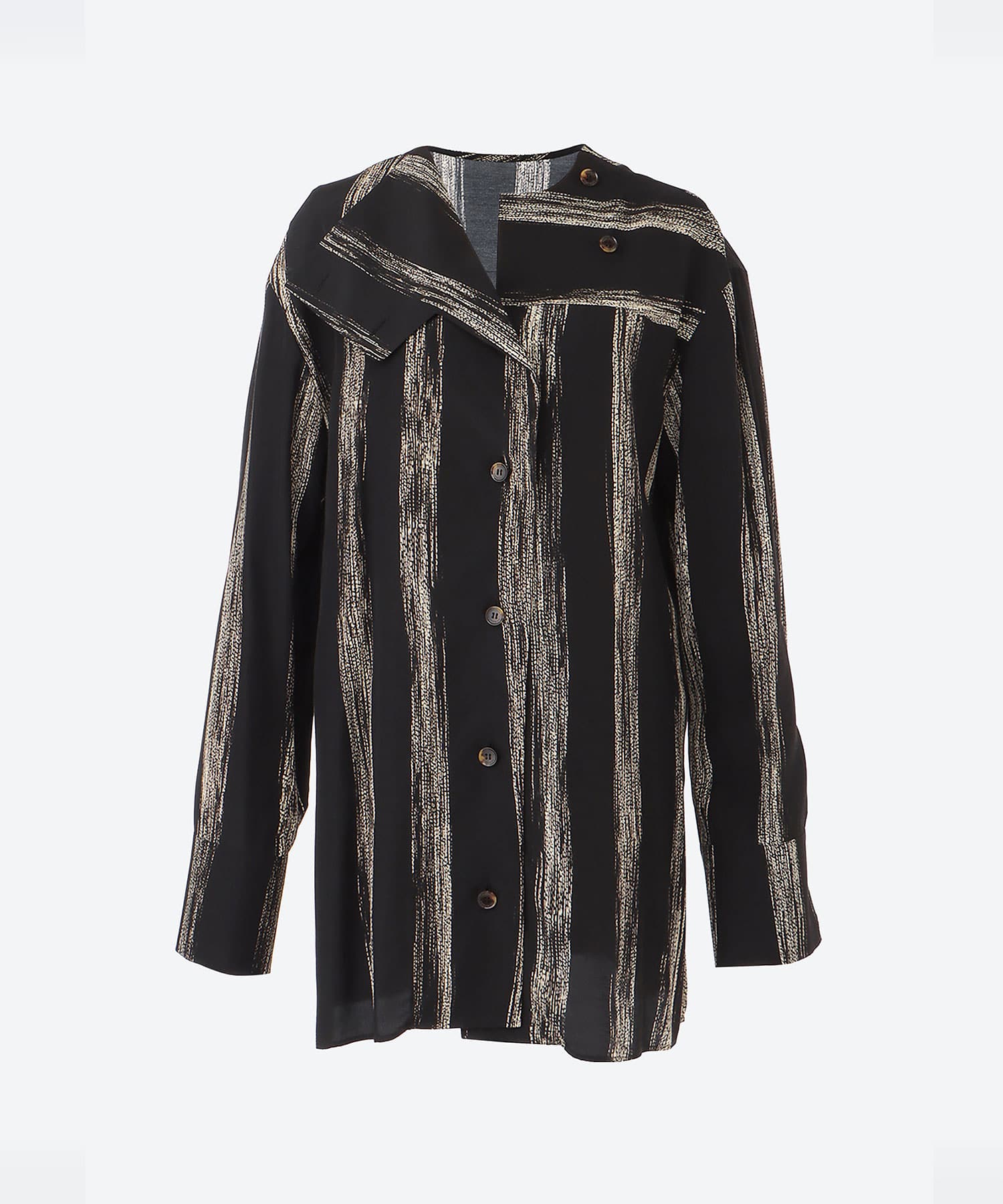 Stitch stripe shirt BK