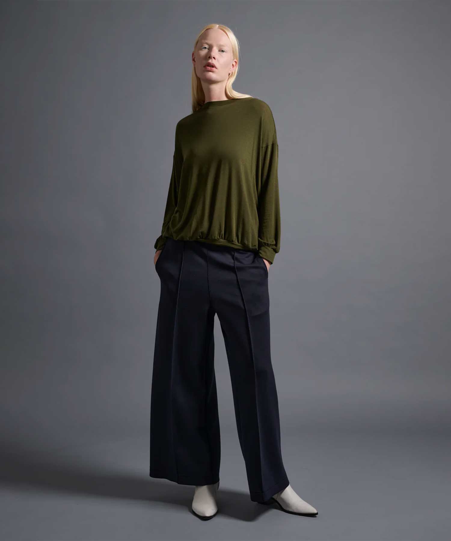 MACY NARROW SLV CREW NECK TOP