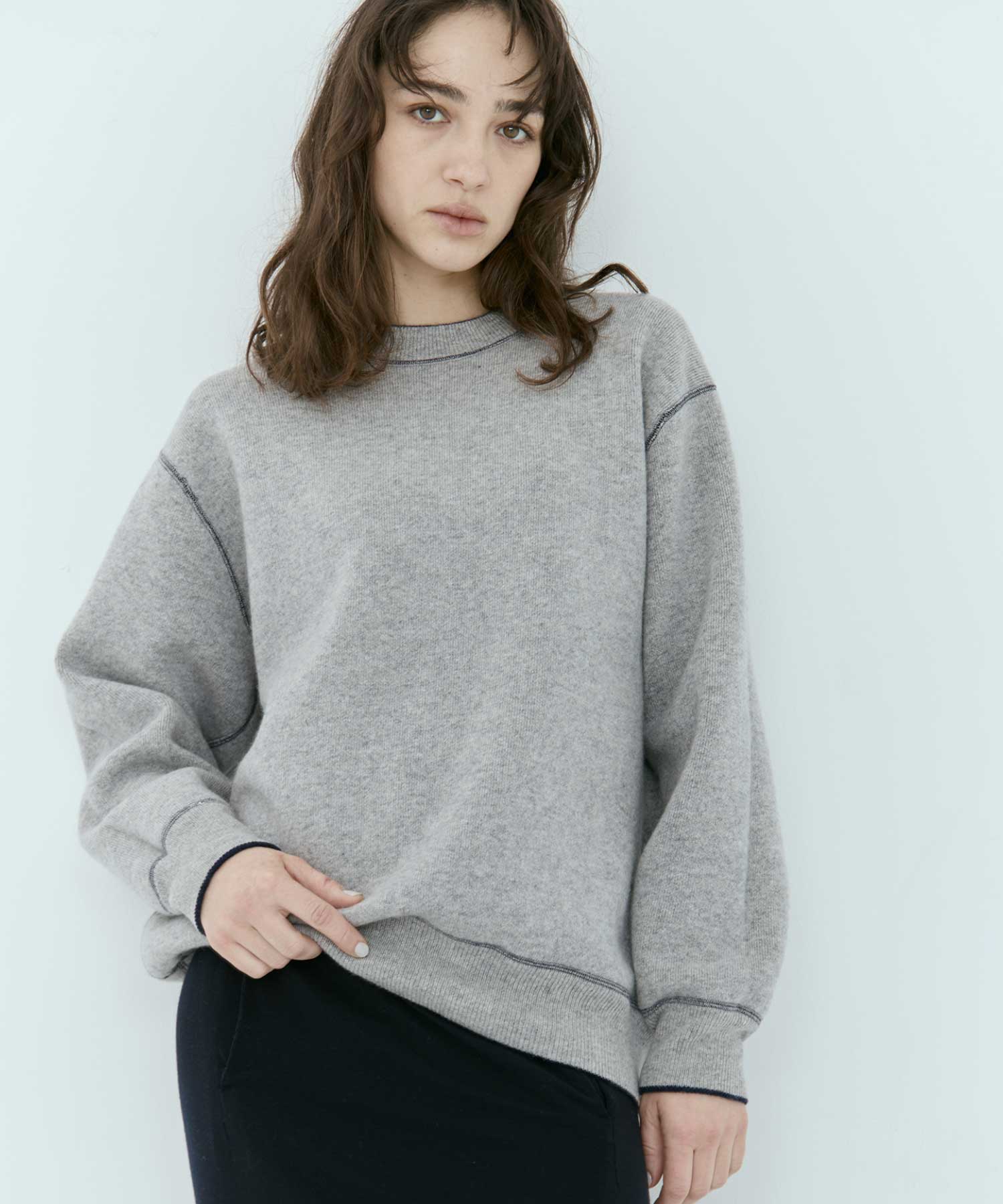 CASHMERE REVERSIBLE PULLOVER