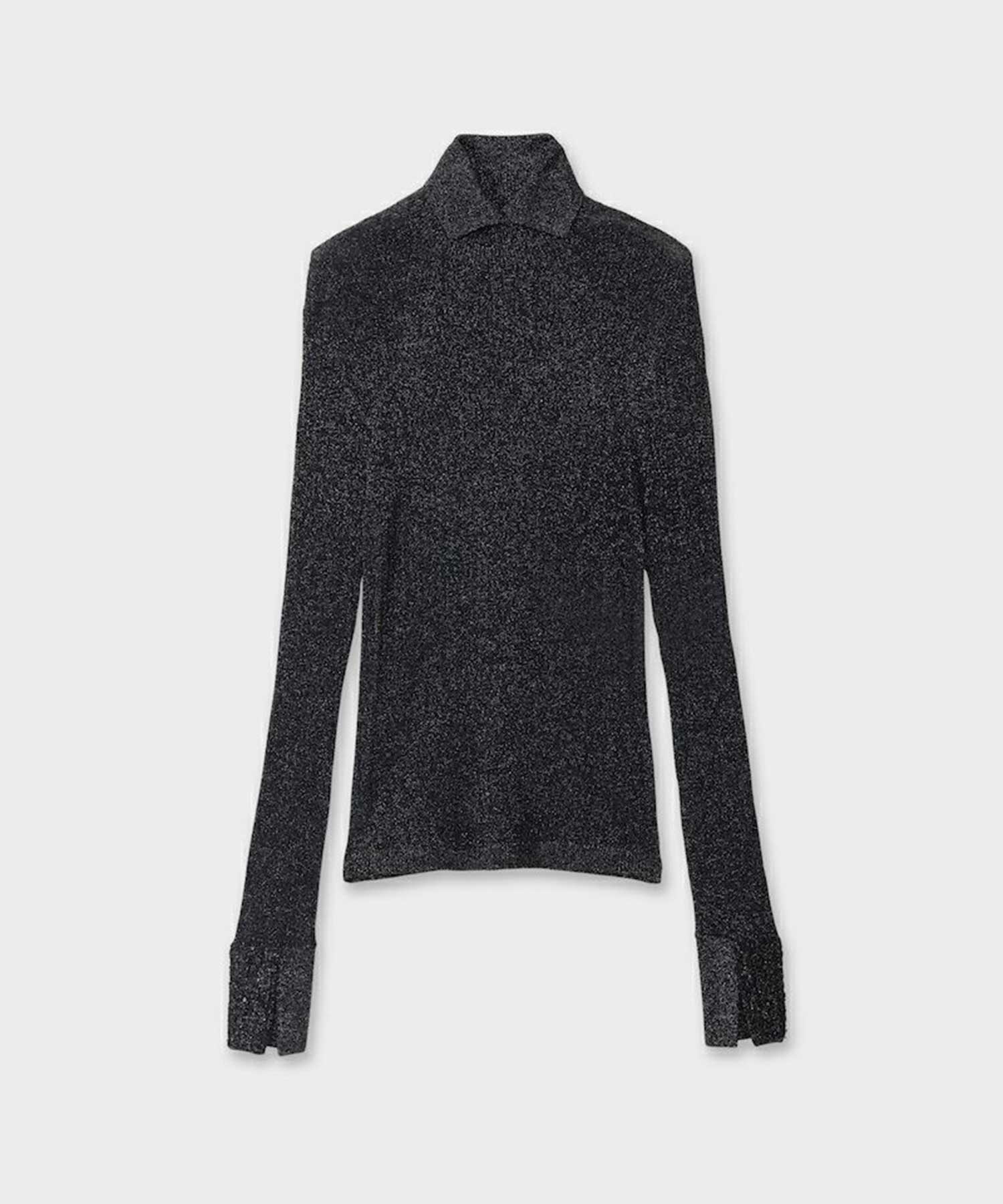 SHIMMER TURTLE NECK TIGHT KNIT