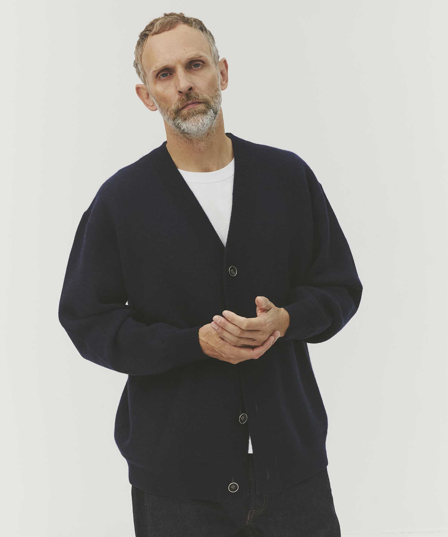 CASHMERE REVERSIBLE CARDIGAN